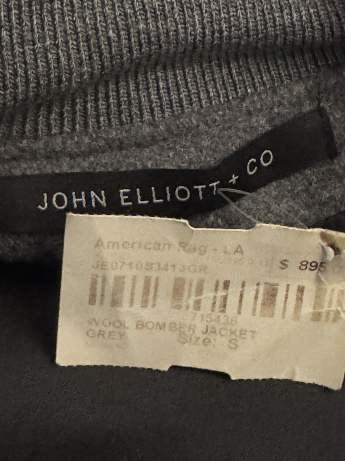 John Elliott John Elliott Asphalt Wool Bomber Size US XS / EU 42 / 0 - 3 Thumbnail