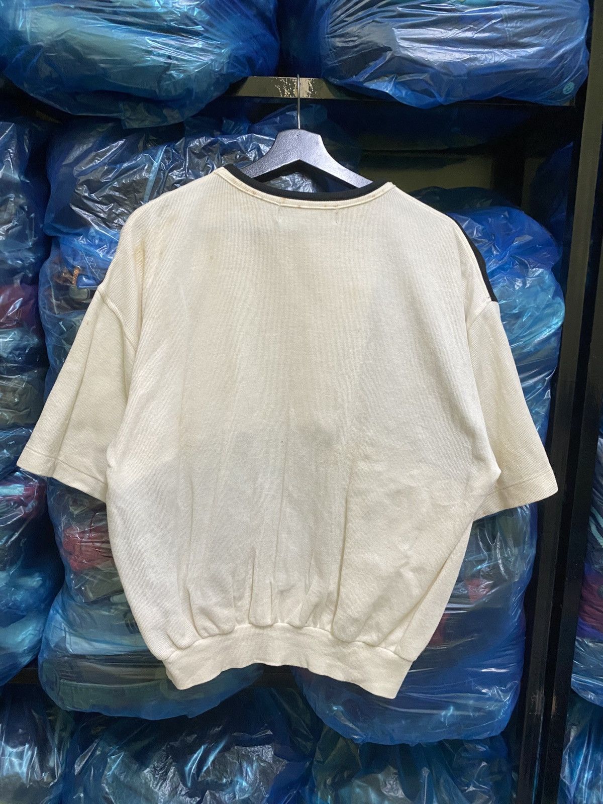 Esprit VINTAGE 90s ESPRIT PATCHWORK SHORT SLEEVE SWEATSHIRT Size US L / EU 52-54 / 3 - 6 Thumbnail