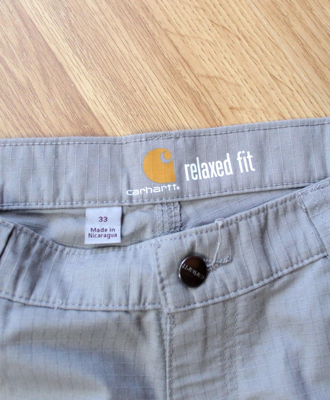 Carhartt 🔥 Carhartt Mens Cargo Shorts Grey Relaxed Fit Cotton Size US 33 - 4 Thumbnail