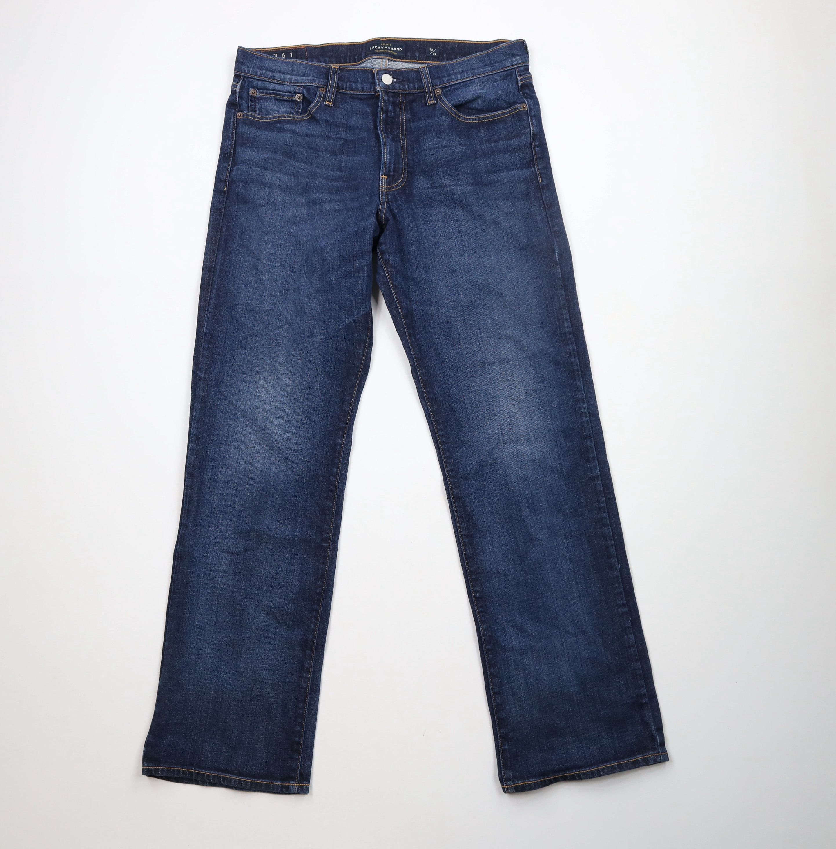 Lucky Brand × Vintage Vintage Lucky Brand Vintage Straight Leg Denim Jeans Blue Size US 33 - 1 Thumbnail