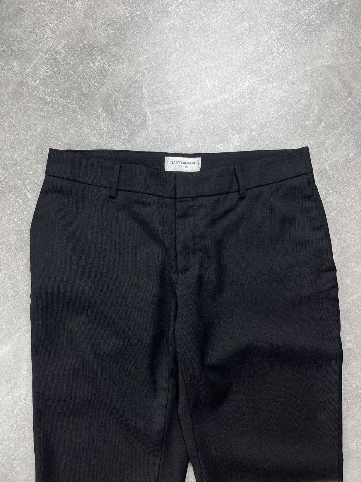 Saint Laurent Paris Saint Laurent Paris Uniform Slim Tapered Pants Black F38 S Size 40" / US 18 - 4 Thumbnail