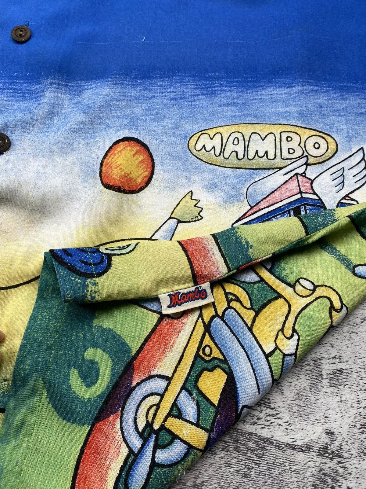 Mambo Vintage Mambo Loud Hawaiian Surf Very Rare Jesus Shirt Size US XL / EU 56 / 4 - 6 Thumbnail