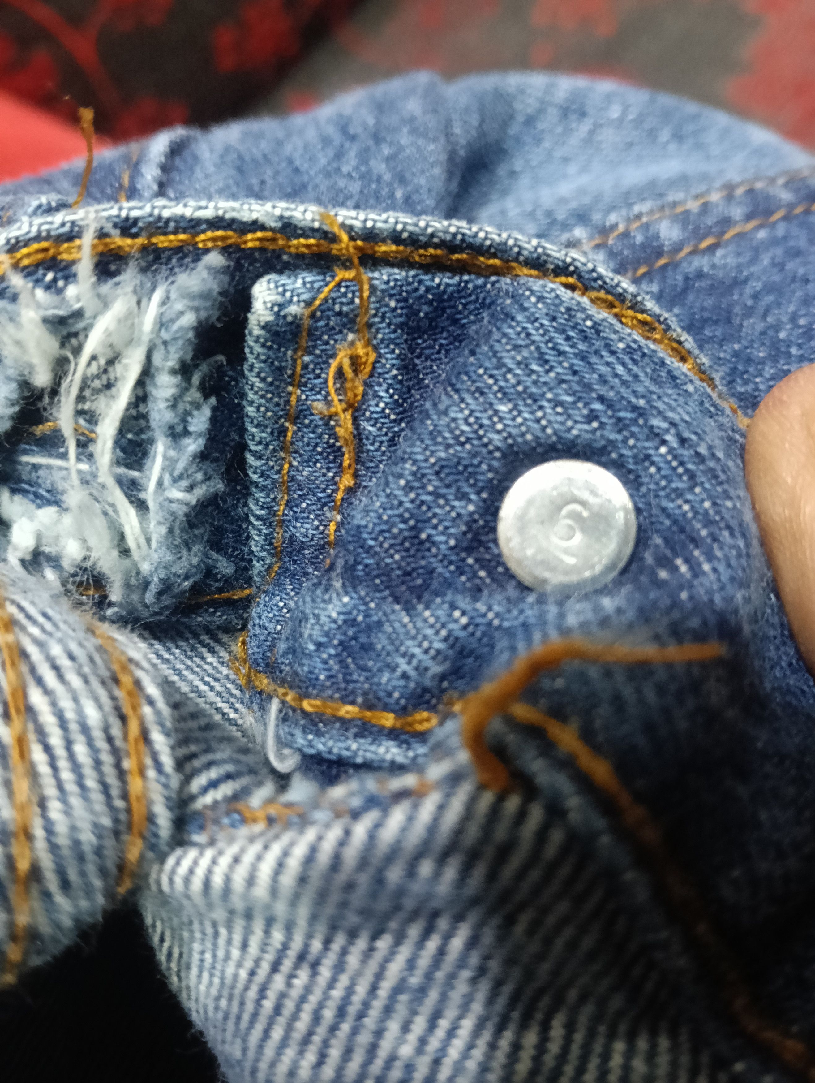 Levi's Vintage Clothing 80s Levis 501 Selvedge Size US 36 / EU 52 - 5 Thumbnail