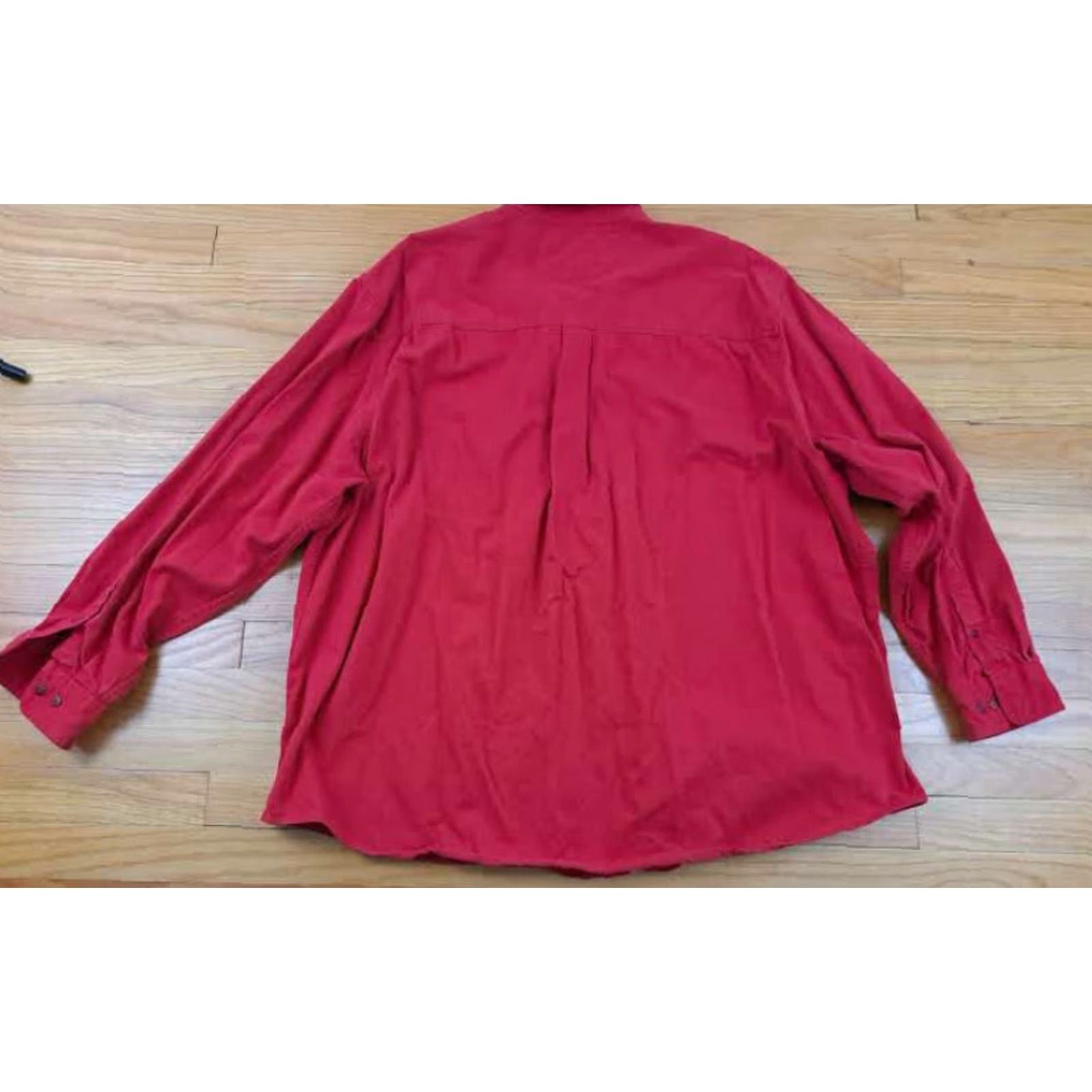 Vintage Greatland Shirt Full Button Heavy Cotton Outdoor 2XL Red Mens Button-Up Long Sleeve Canvas Regular All Seasons Outdoors Size US XXL / EU 58 / 5 - 4 Thumbnail