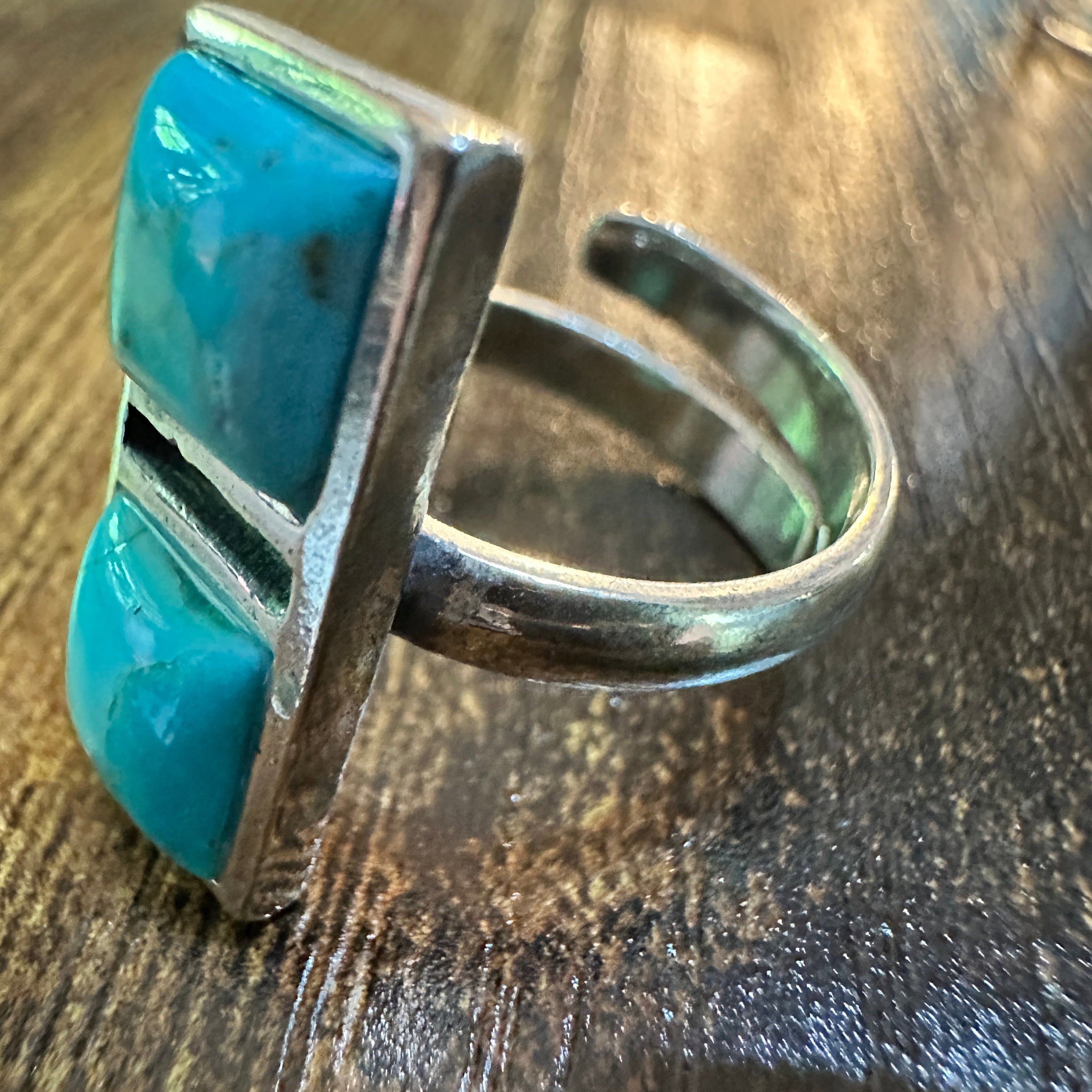 Other Boho Native American Turquoise Dream Sterling Silver Adjusta Size ONE SIZE - 5 Thumbnail