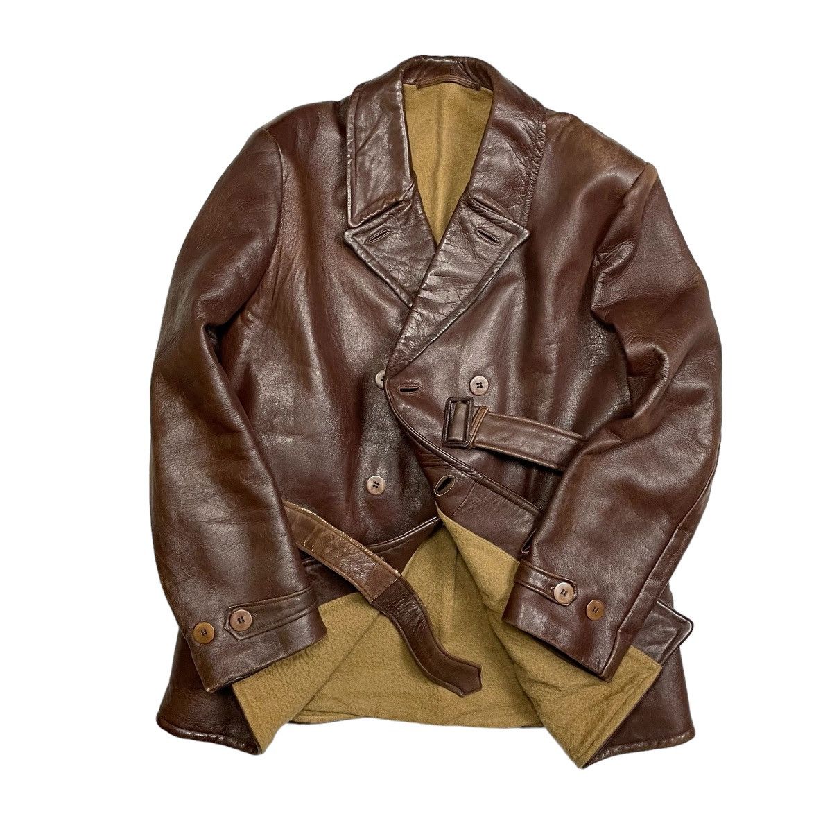 Vintage 1940s Swedish Goatskin Jacket - Large Size US L / EU 52-54 / 3 - 2 Thumbnail