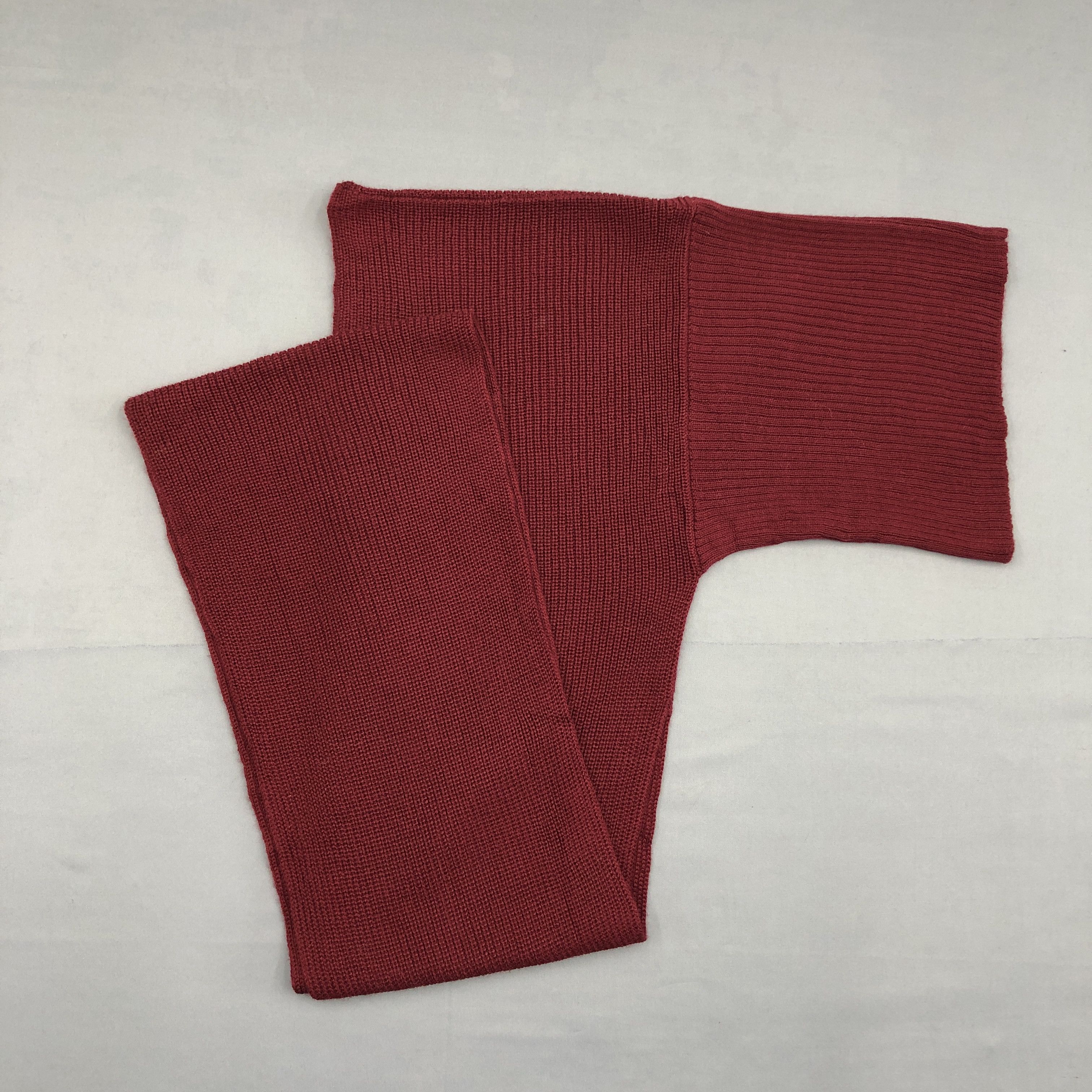 Armani Vintage Armani Scarf Ribbed Knit Turtleneck Large Scarves Size ONE SIZE - 8 Thumbnail