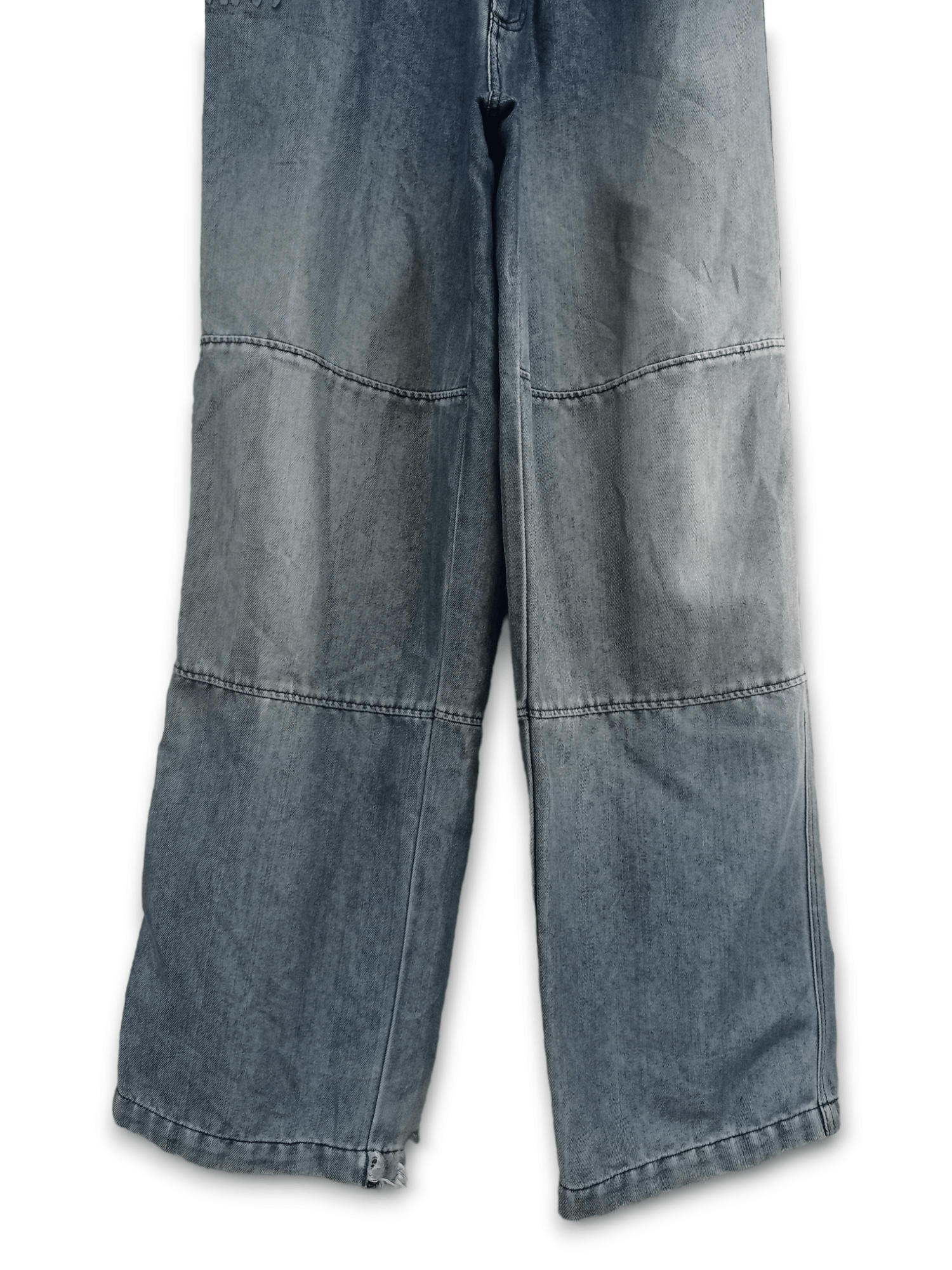 Japanese Brand Vintage Run New York Blue Wash Side Adjusters Baggy Jeans Size US 31 - 6 Thumbnail