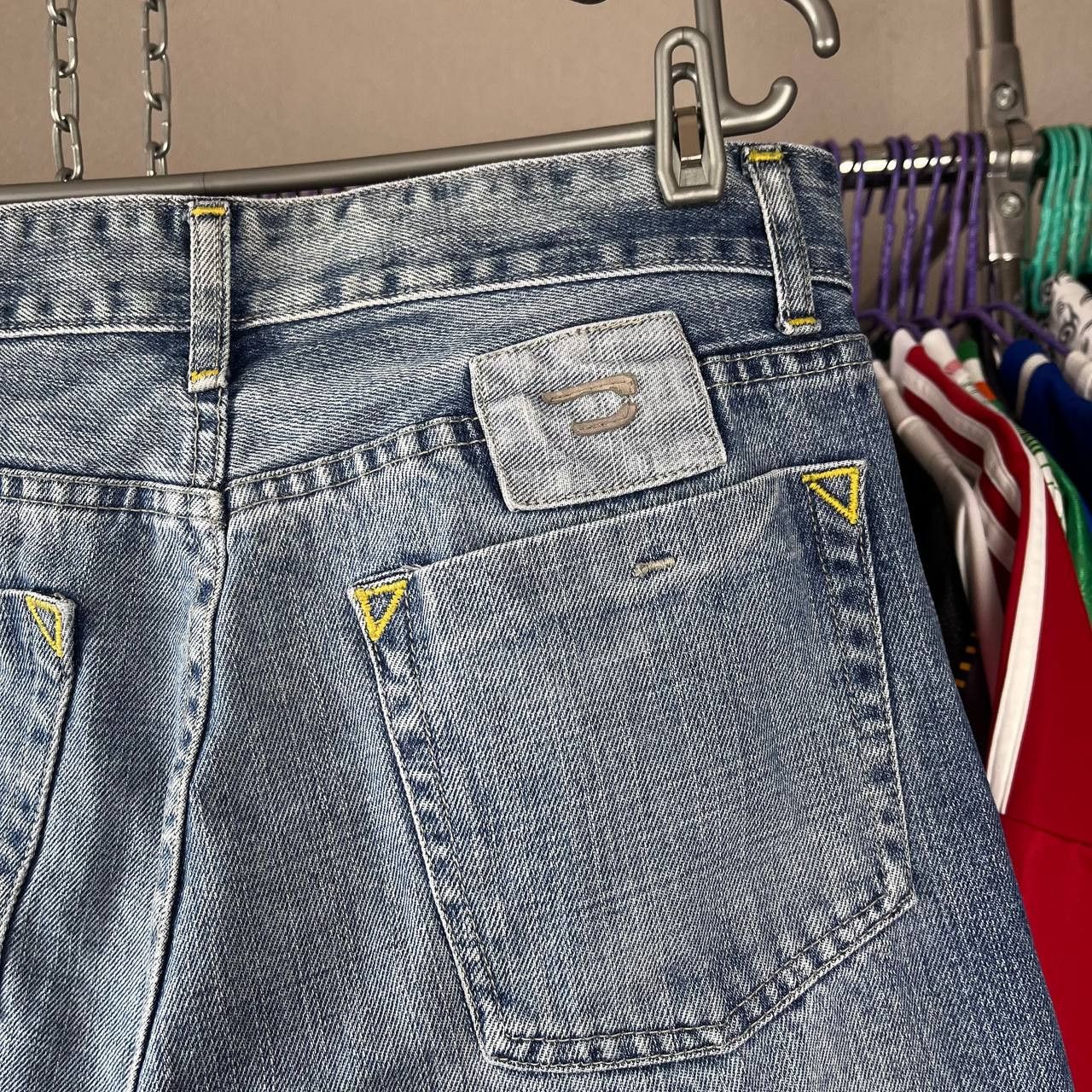 Diesel Vintage Diesel Industry Blue Denim Wide Pants Y2K Size 33 Size US 33 - 3 Thumbnail