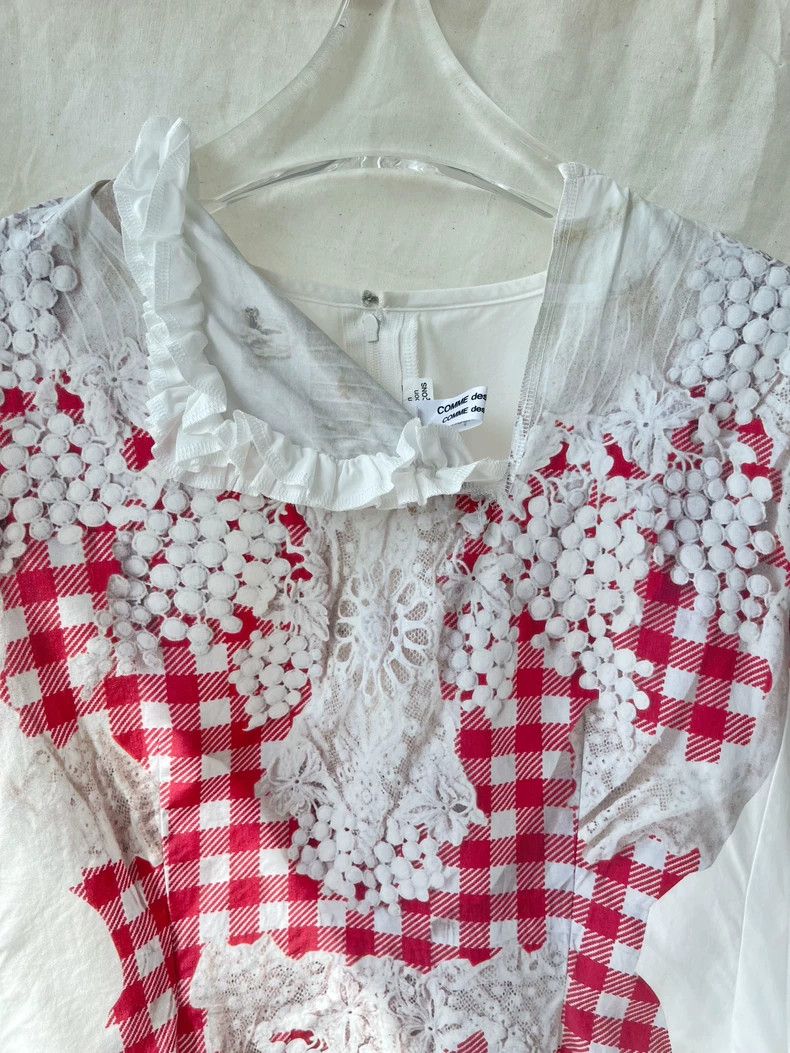 Comme des Garcons Comme Des Garcons Rococo Print Top Three-Quarter Sleeve Sh Size S / US 4 / IT 40 - 4 Thumbnail