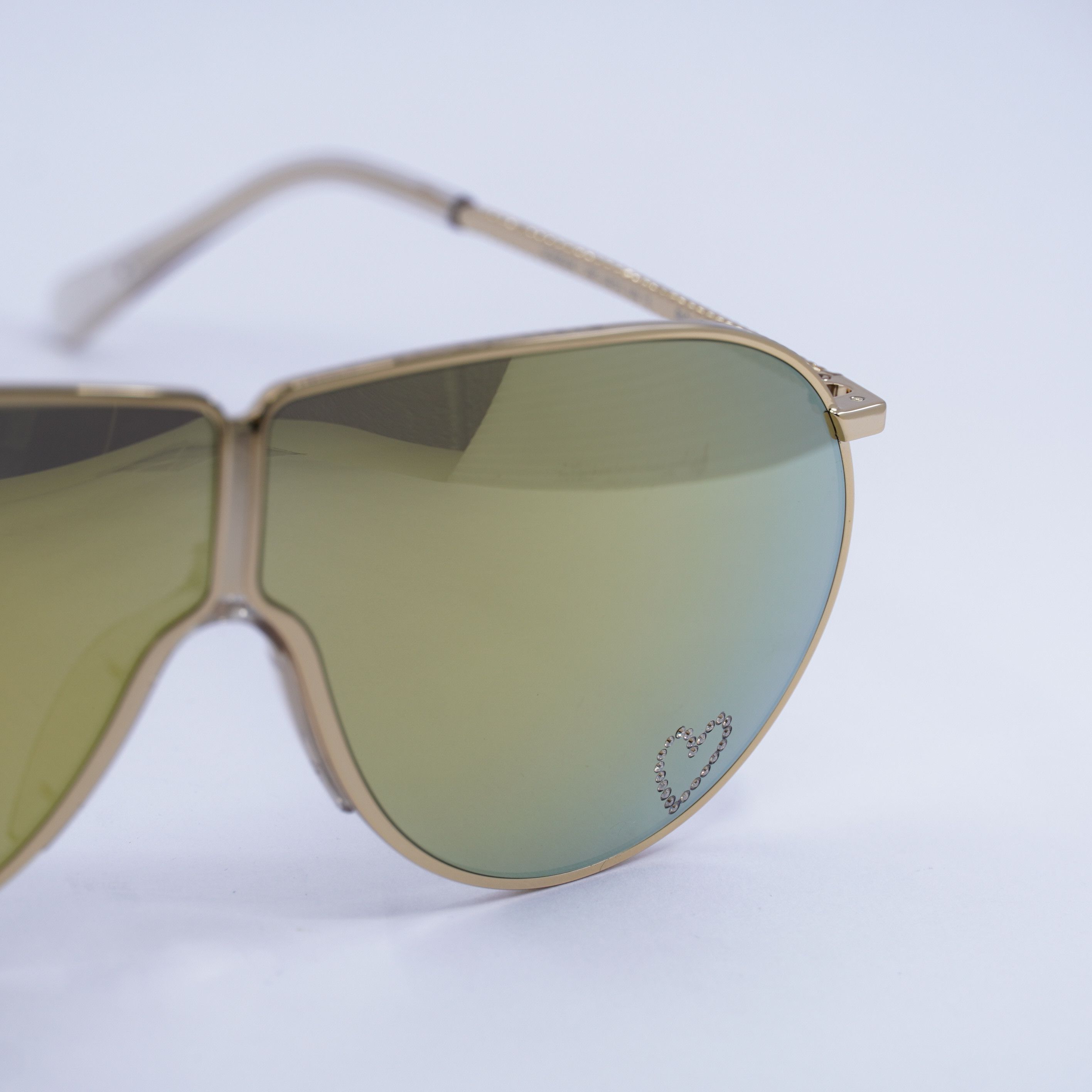 Stella McCartney Stella McCartney SC40064I 30C Sunglasses Gold Shield Frame Size ONE SIZE - 6 Thumbnail