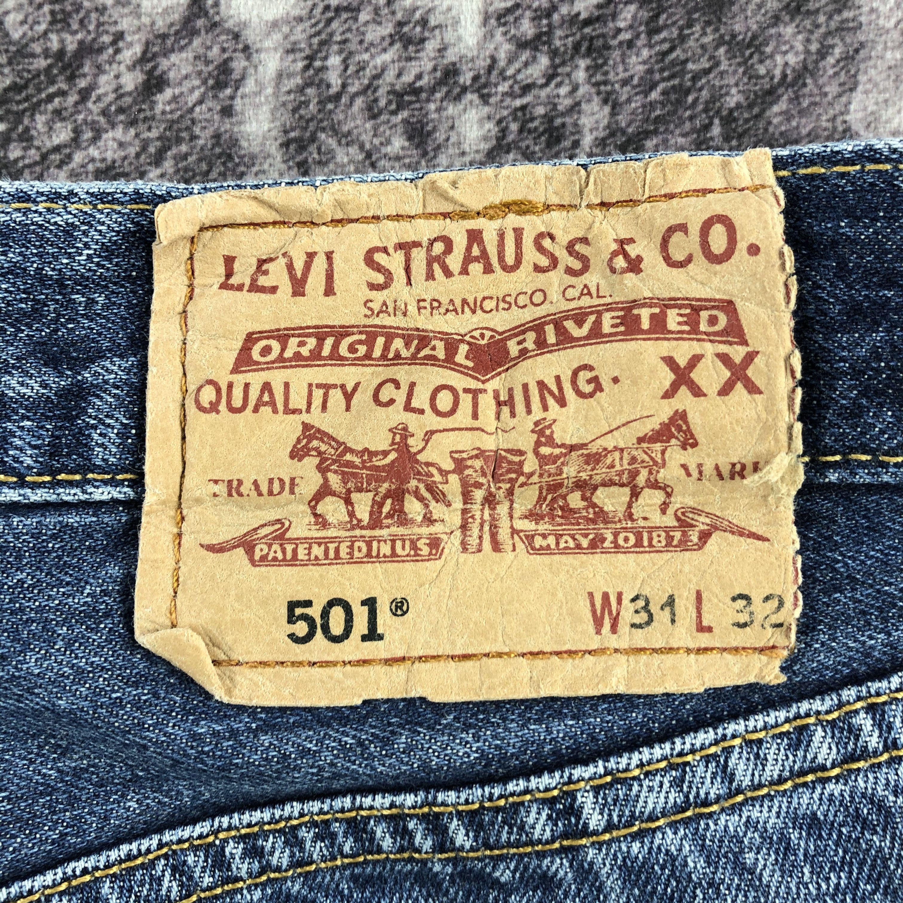 Levi's × Vintage 90s Vintage Blue Wash Levis 501 Jeans-JM2742 Size US 31 - 6 Thumbnail
