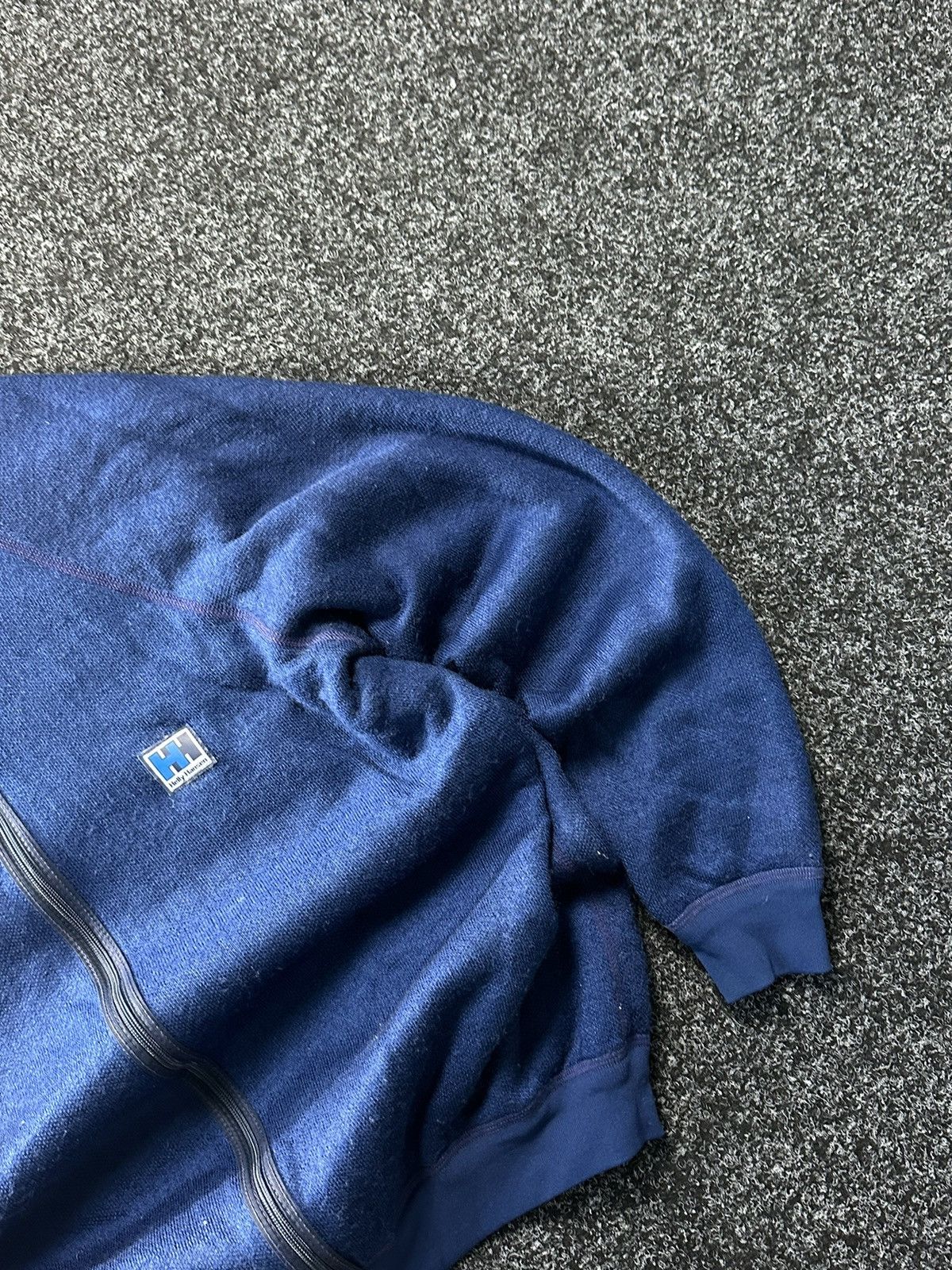 Helly Hansen × Vintage 🚨80s Vintage Helly Hansen Blue Fleece Sherpa Jacket Size US L / EU 52-54 / 3 - 3 Thumbnail