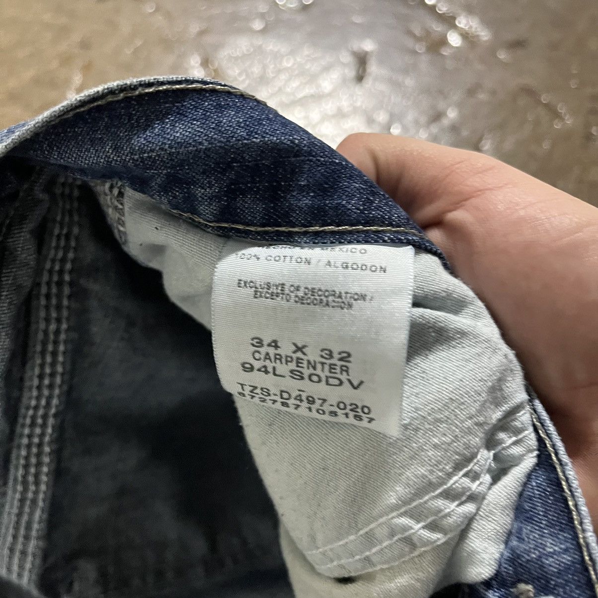 Carhartt × Vintage × Wrangler Crazy Y2K Carhartt Style Carpenter Jeans Workwear Skater Size US 34 / EU 50 - 12 Thumbnail