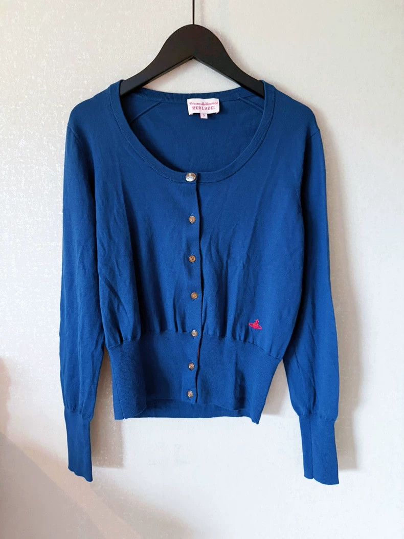 Vivienne Westwood Vivienne Westwood size3 Clayblue knit cardigan Size L / US 10 / IT 46 - 2 Thumbnail