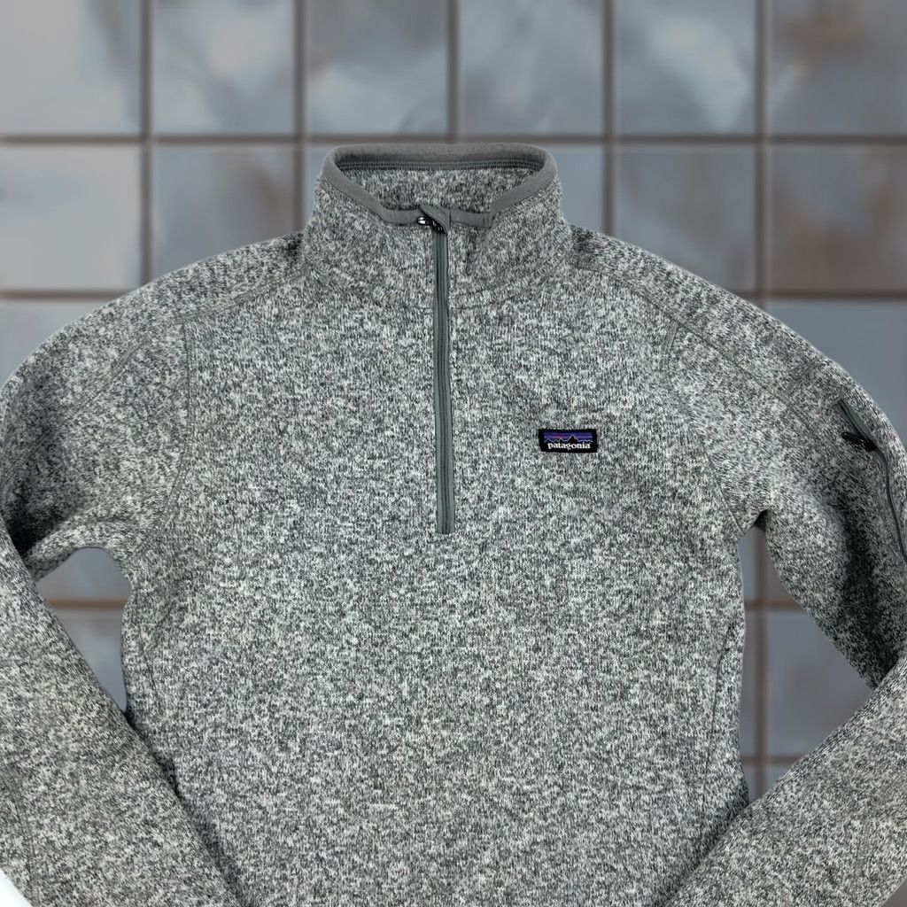 Patagonia Patagonia Sweater Pullover 1/4 Zip Womens Small S Gray Fleece Mock Neck Slim Regular Knit Size S / US 4 / IT 40 - 1 Thumbnail