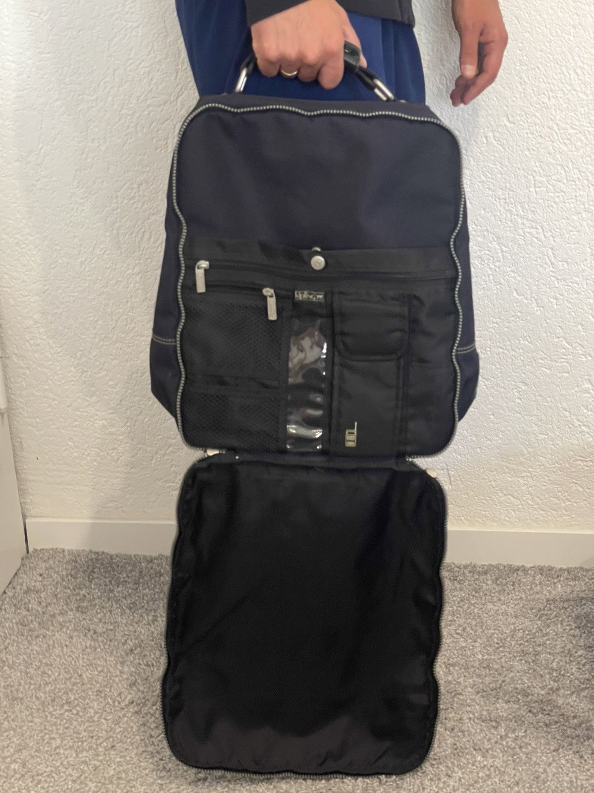 Japanese Brand Kipling Vintage City Y2k multifunctional Backpack Handbag Size ONE SIZE - 3 Thumbnail