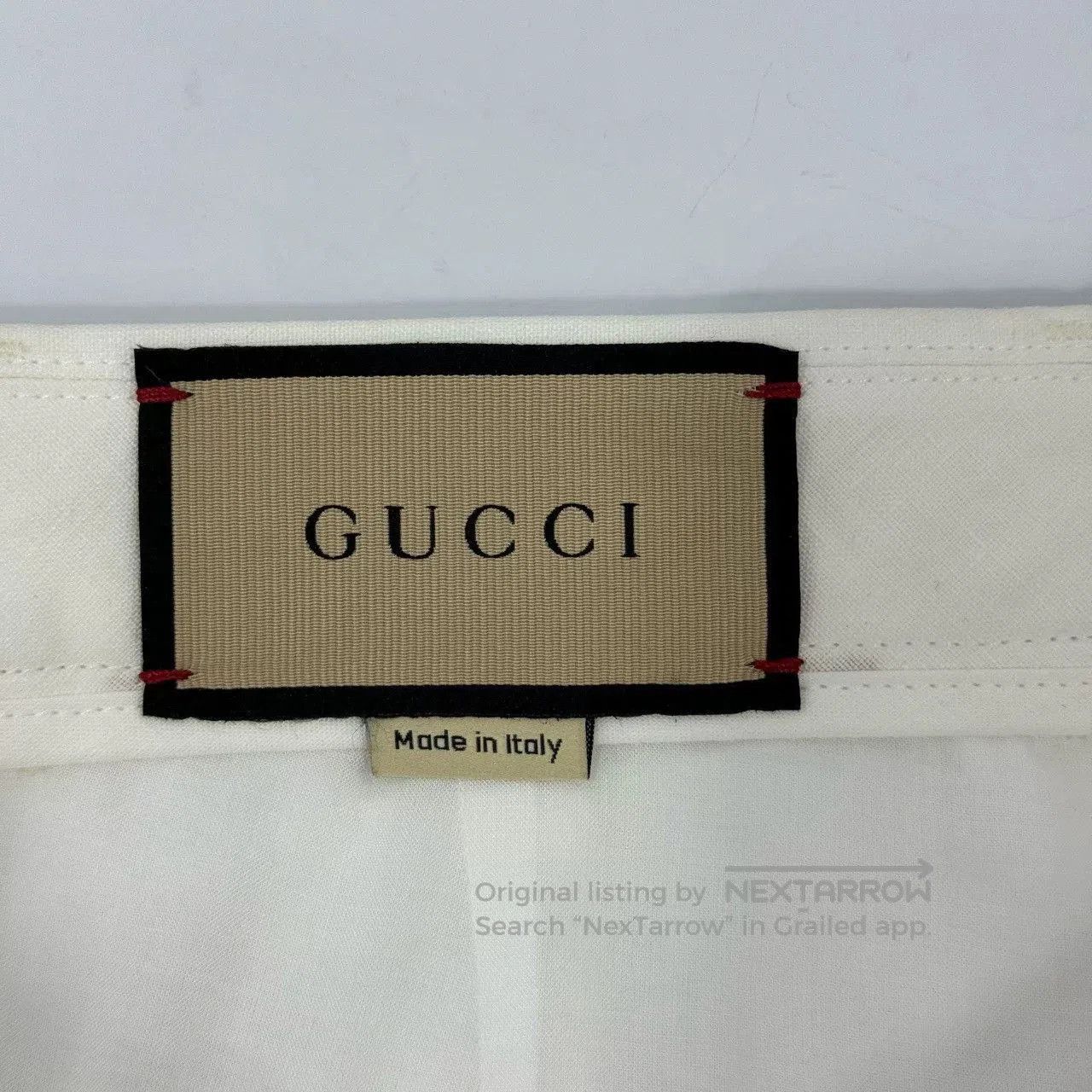 Gucci Gucci Linen Logo Shorts. Size US 28 / EU 44 - 4 Thumbnail