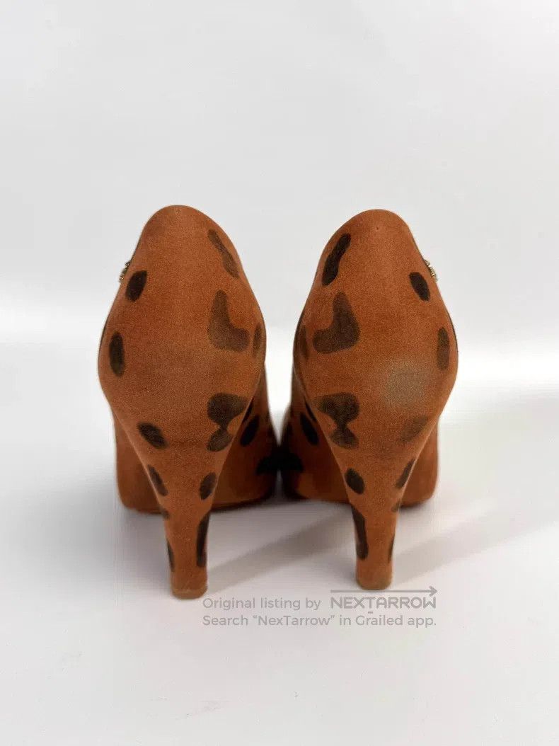 Vivienne Westwood Vivienne Westwood Orange Cat Paw Velvet High Heel Shoes Size US 4.5 / IT 34.5 - 5 Thumbnail