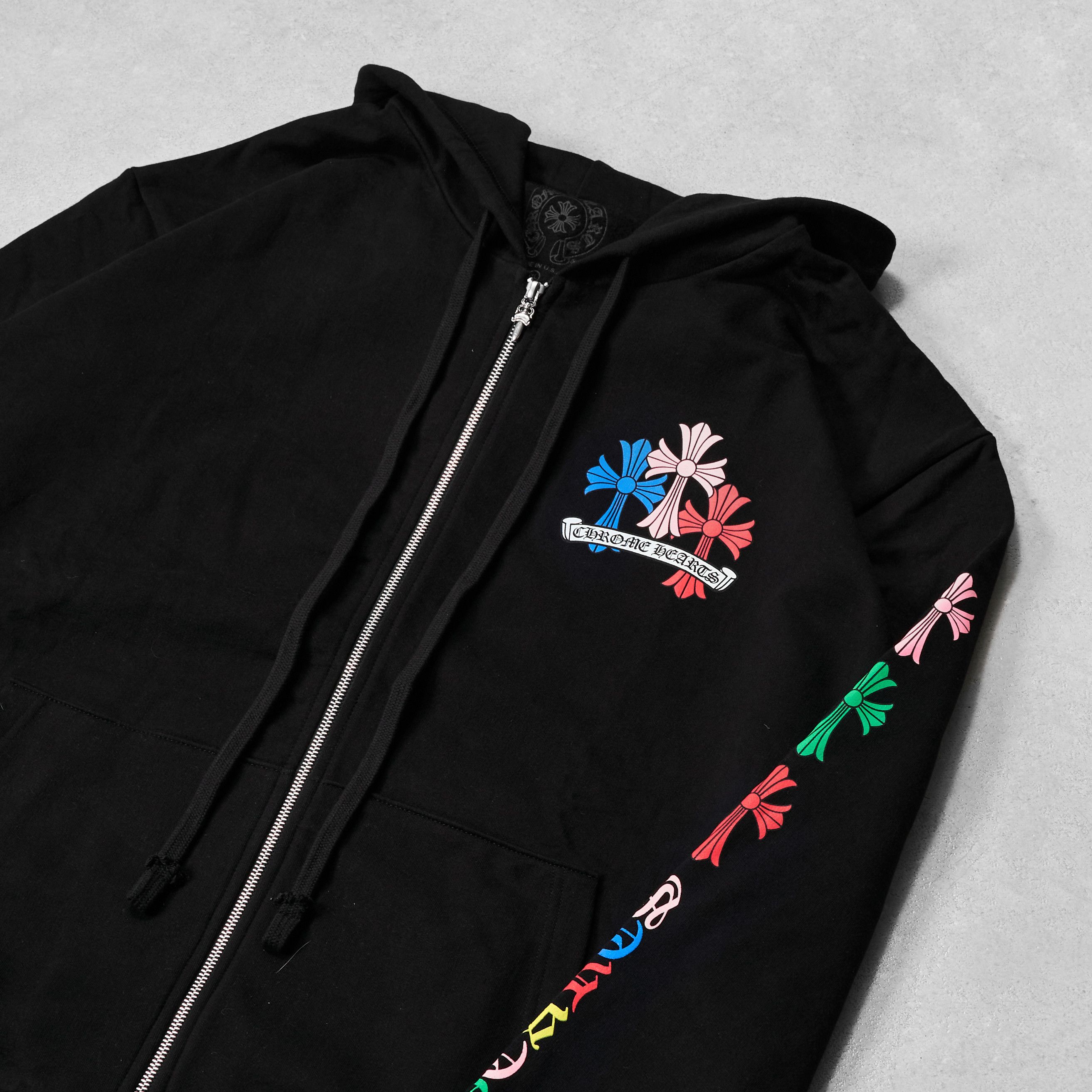Chrome Hearts CHROME HEARTS Multi Color Cross Cemetery Zip Up Hoodie BLACK Size US XXL / EU 58 / 5 - 7 Thumbnail