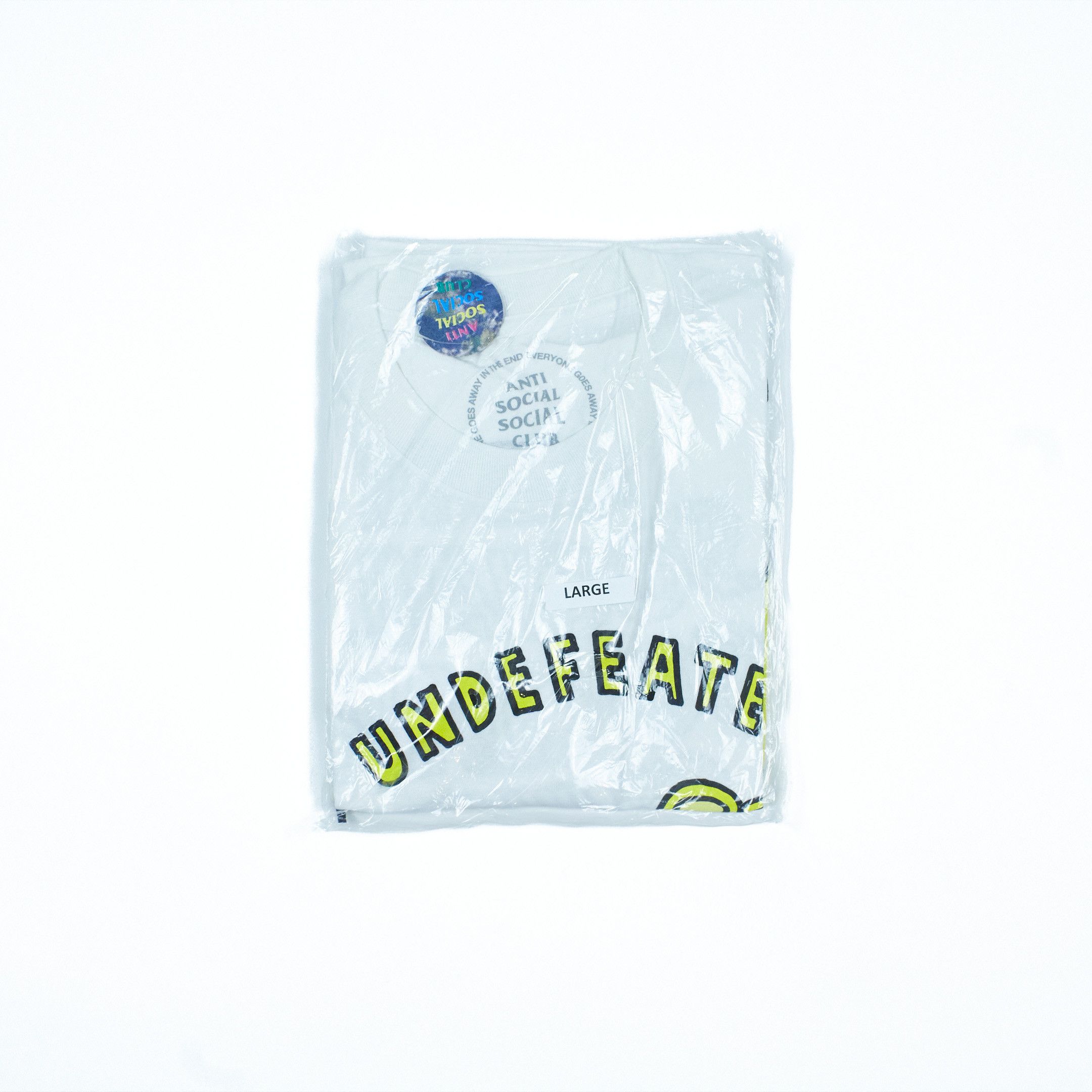 Anti Social Social Club × Undefeated White Tee Size US L / EU 52-54 / 3 - 3 Thumbnail