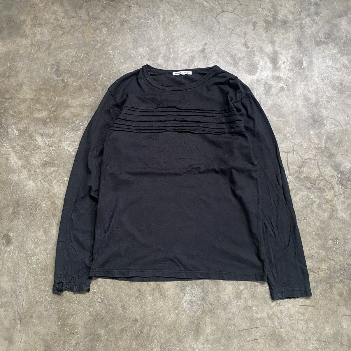 Japanese Brand 2000s Semantic Design Vkei Style Texture Ls T-Shirt Size US M / EU 48-50 / 2 - 1 Thumbnail