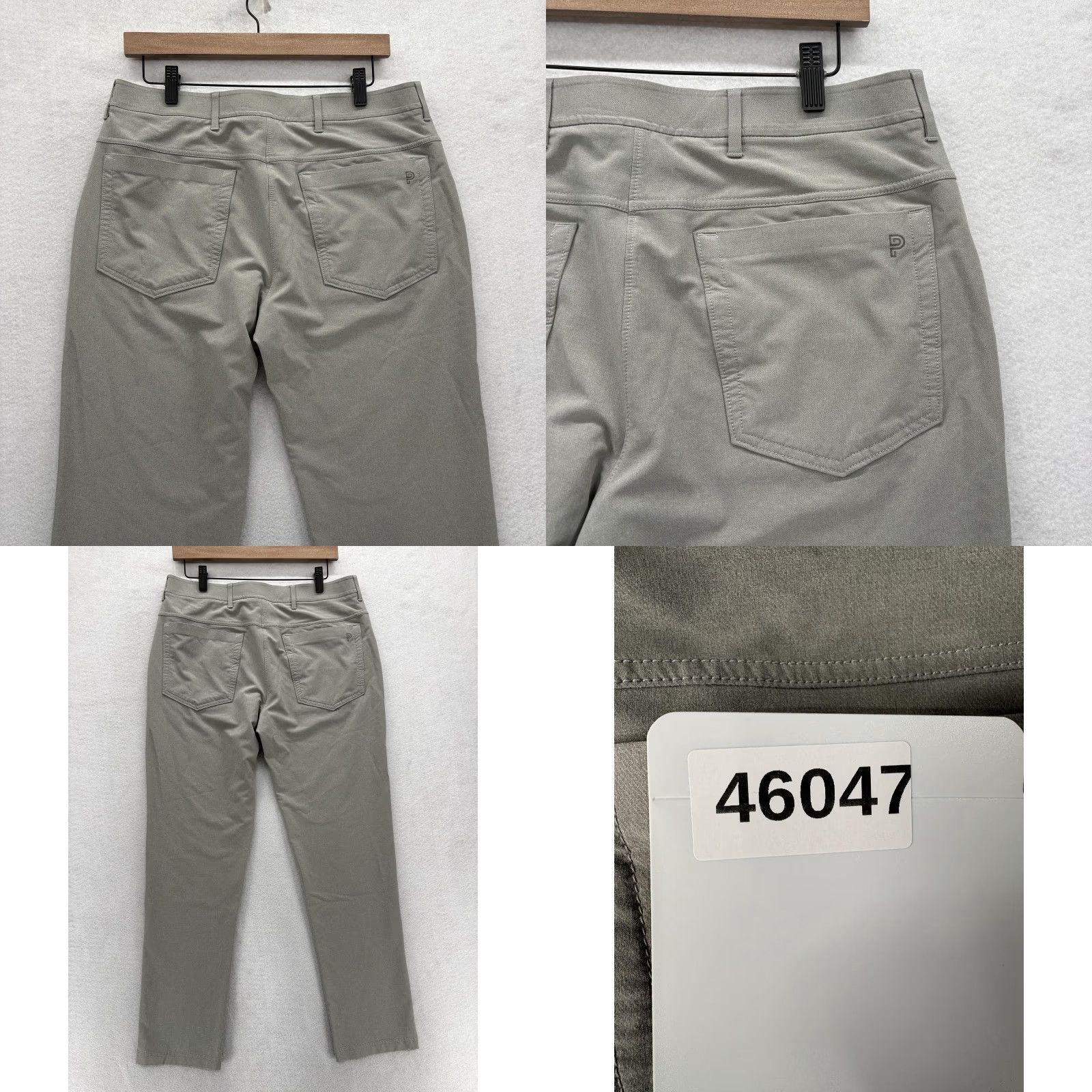 Vintage Public Rec Dealmaker 5-Pocket Pants Mens 33x30 Gray Straight Stretch Workwear Size US 33 - 9 Thumbnail