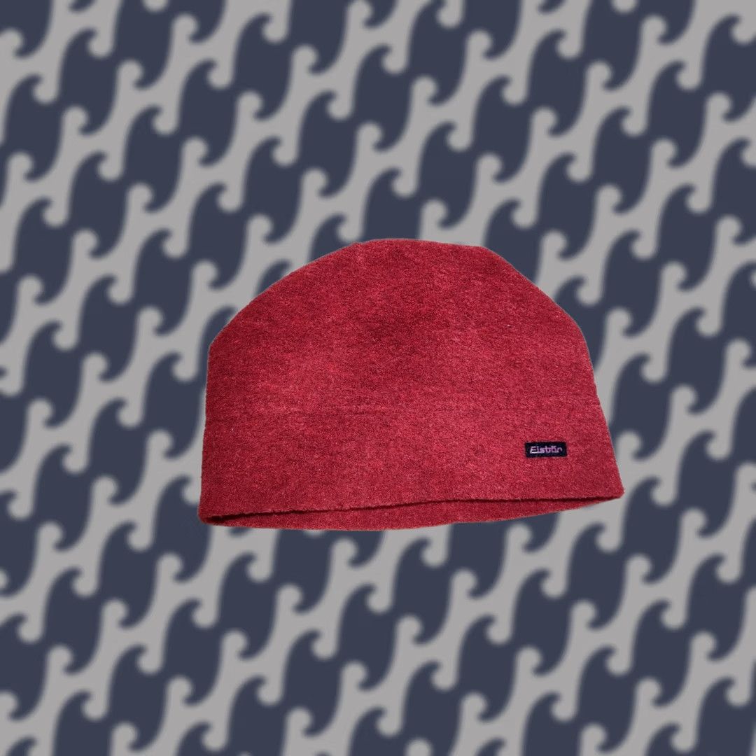 Vintage Eisbär Red Fleece Beanie Hat One Size Thermal Winter Water Resistant Quick Dry Beanie Mens Womens Unisex Adults Hat Size US M / EU 48-50 / 2 - 1 Thumbnail