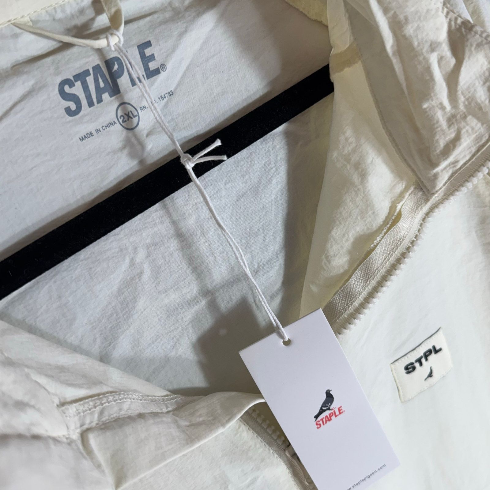 Staple •NWT• Staple Pigeon Jacket Windbreaker Jacket in Bone • 2XL Size US XXL / EU 58 / 5 - 7 Thumbnail