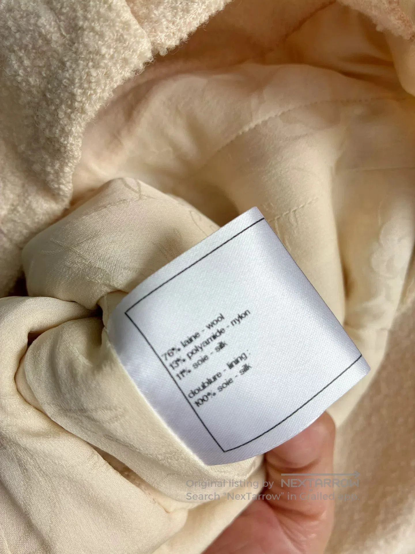 Chanel Chanel Off-White Short Coat. Size XXS / US 00 / IT 34 - 5 Thumbnail