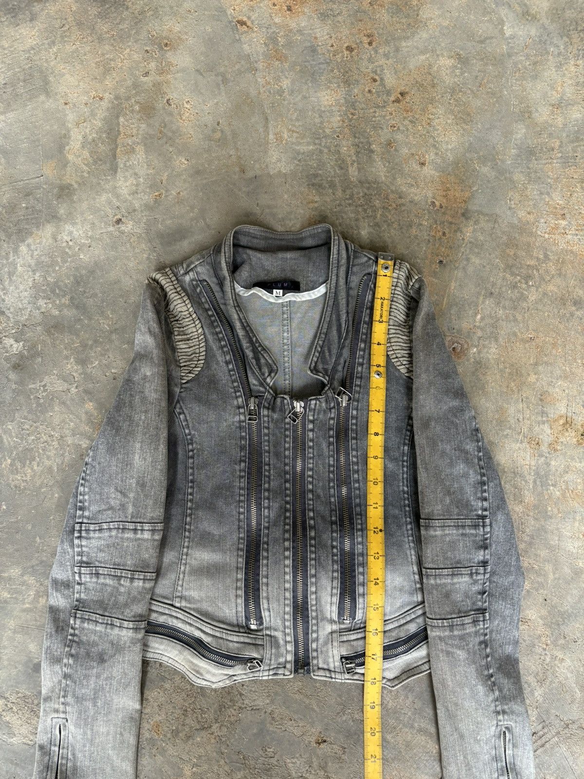 If Six Was Nine Y2k Plus Multi Zipper Ifsixwasnine Punk Style Denim Jacket Size M / US 6-8 / IT 42-44 - 12 Thumbnail