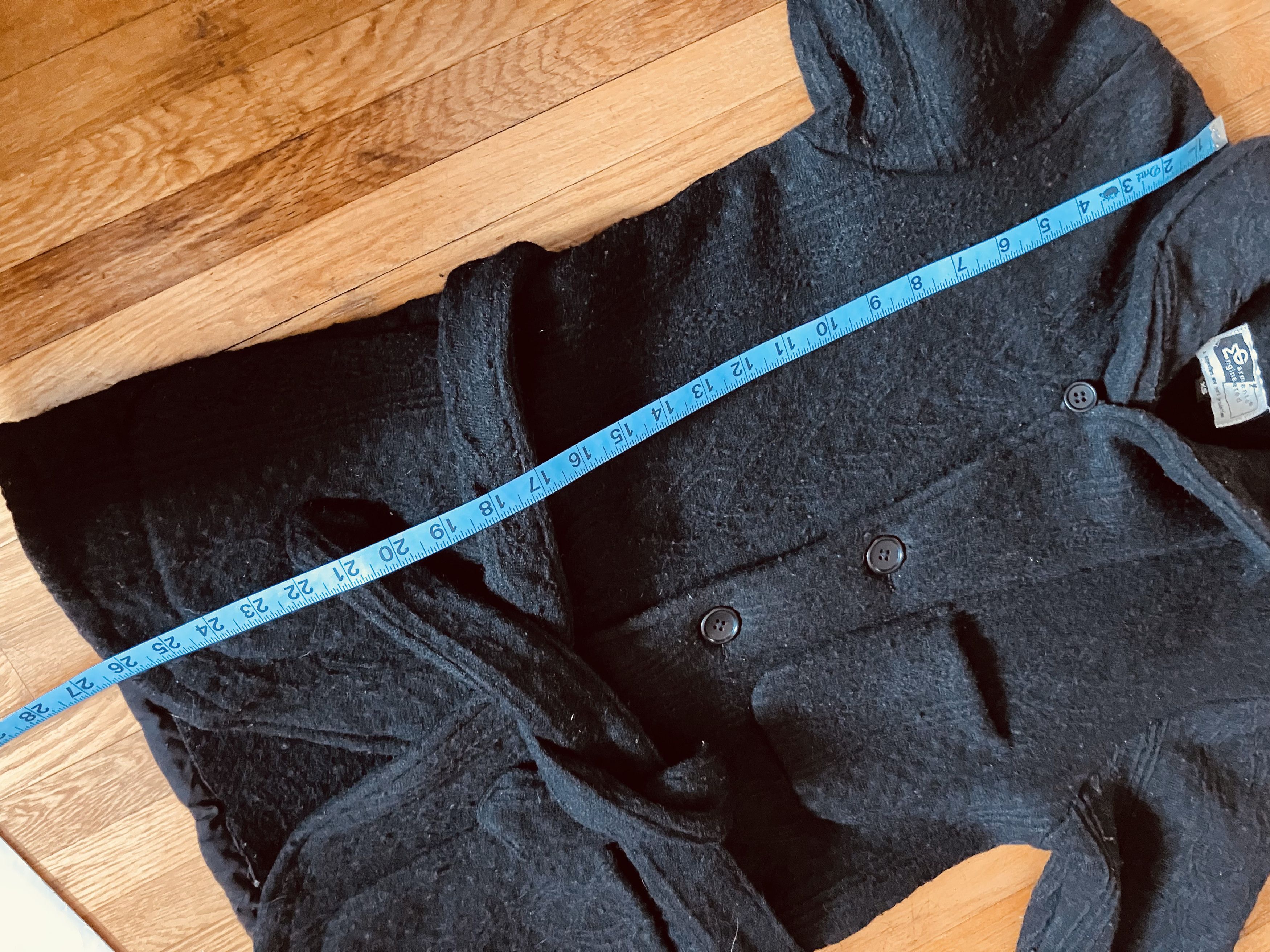 Engineered Garments ENGINEERED GARMENTS Men's XS Black Wool Shawl Sweater Jacket Size US XS / EU 42 / 0 - 7 Thumbnail