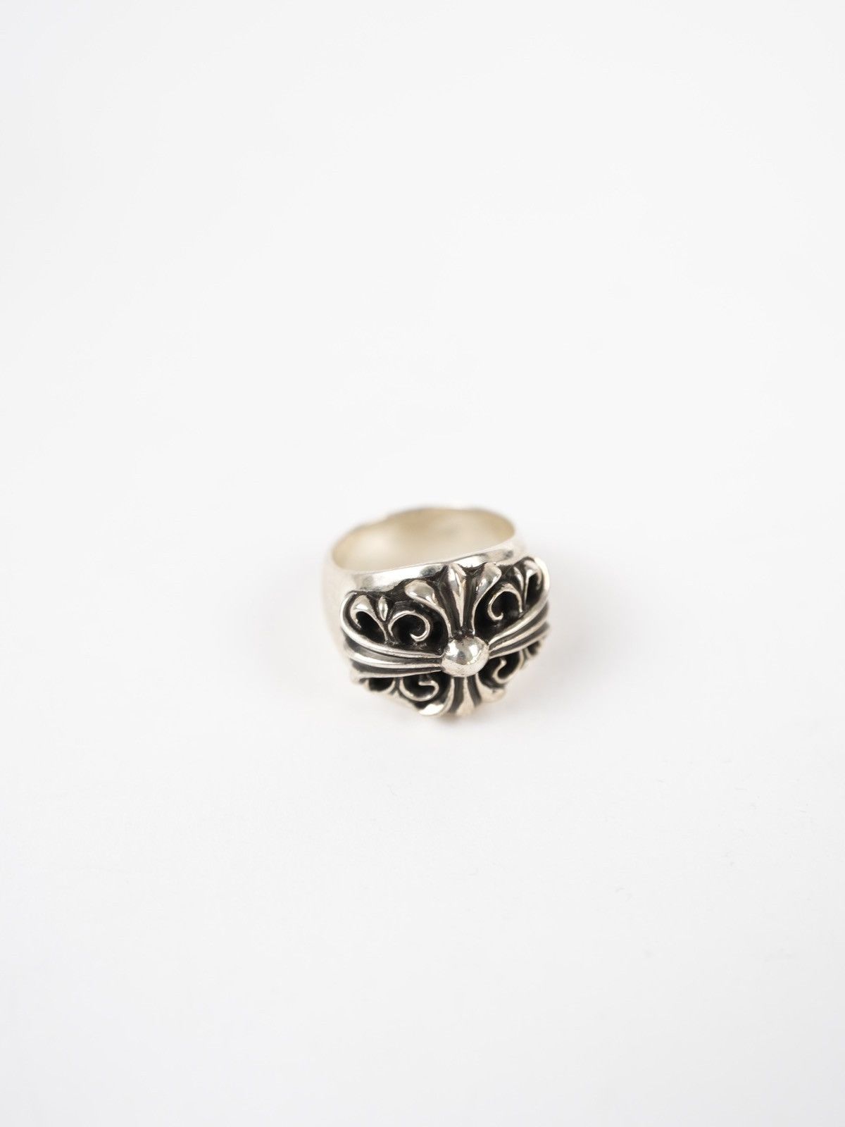 image of Chrome Hearts Keeper Ring in Silver, Men's