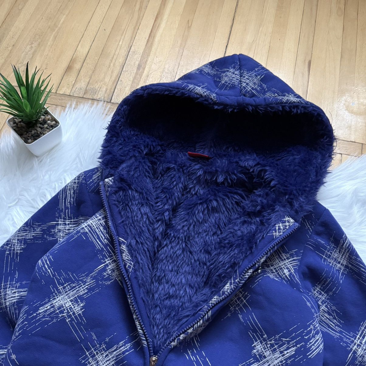 Hysteric Glamour 📌Vintage Lau Ra If 6 Was 9 vibe Fur Bomber Zip Hoodie Jacket Size XL / US 12-14 / IT 48-50 - 6 Thumbnail