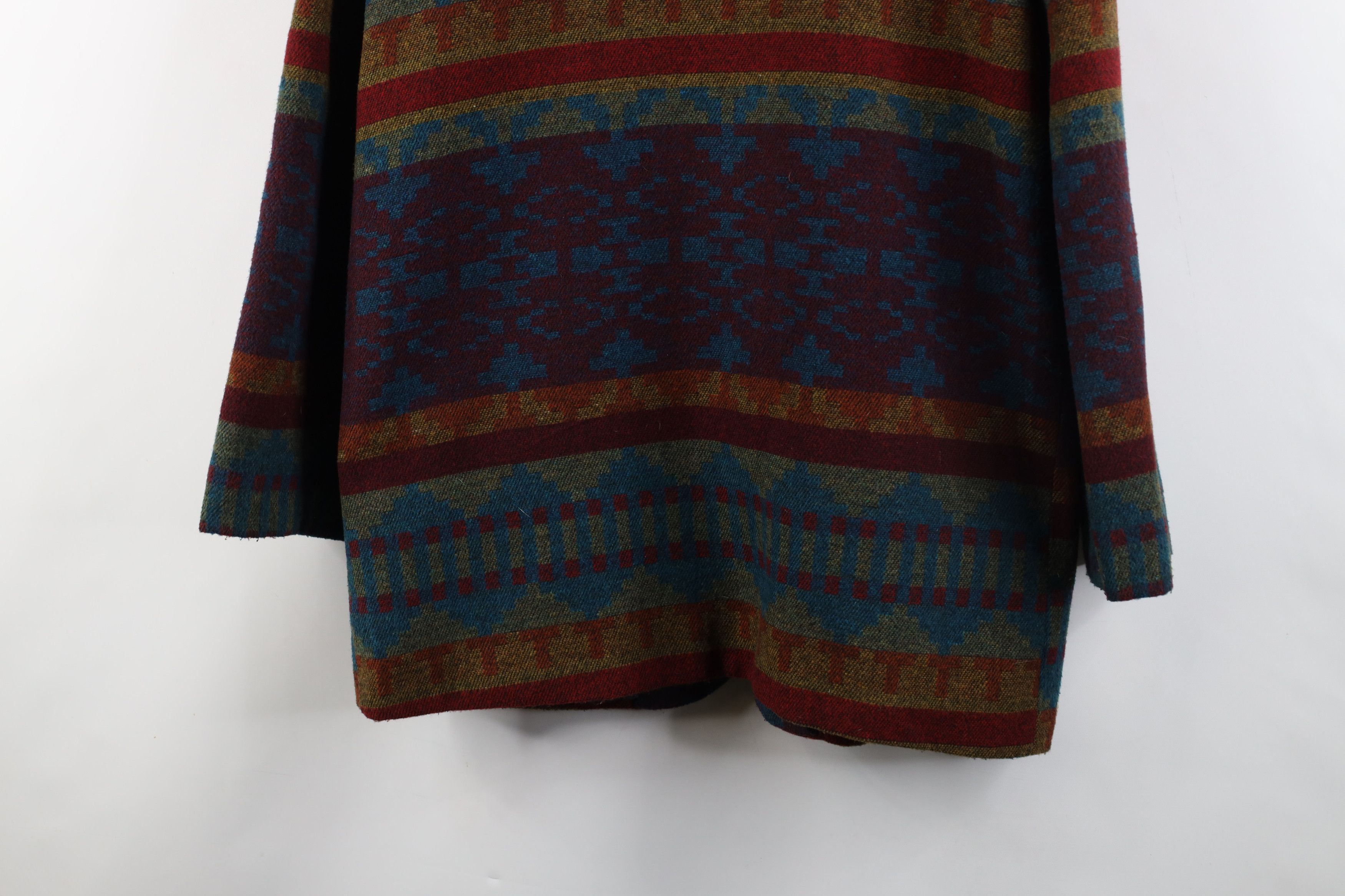 Vintage Vintage 90s Streetwear Southwestern Wool Blend Blazer Jacket Size M / US 6-8 / IT 42-44 - 11 Thumbnail