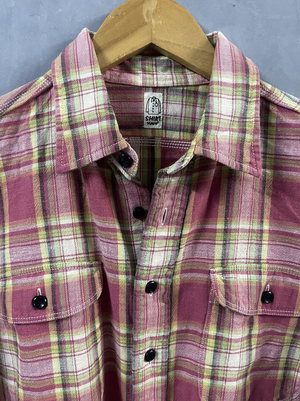 Hiroshi Kato KATO - Cotton Flannel Shirt Round Pocket Size US S / EU 44-46 / 1 - 4 Thumbnail