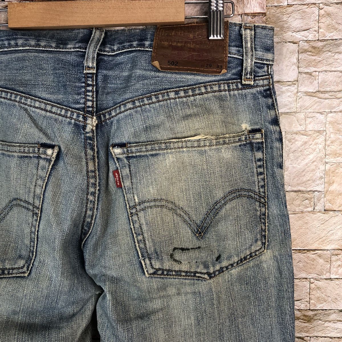 Levi's Levis 502 Blue Denim jeans Pants #A1036 Size US 31 - 17 Thumbnail