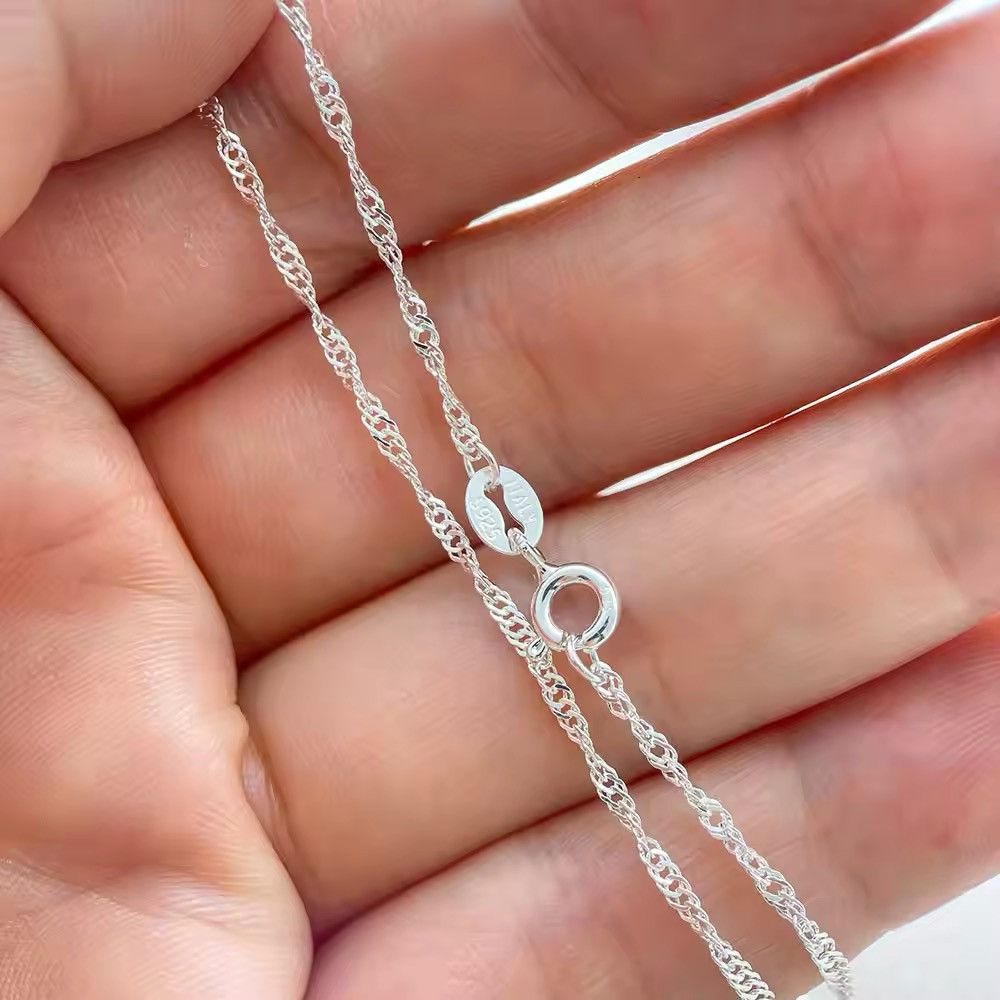 Jewelry × Vintage 1.5mm Water Wave Chain Necklace Size ONE SIZE - 5 Thumbnail
