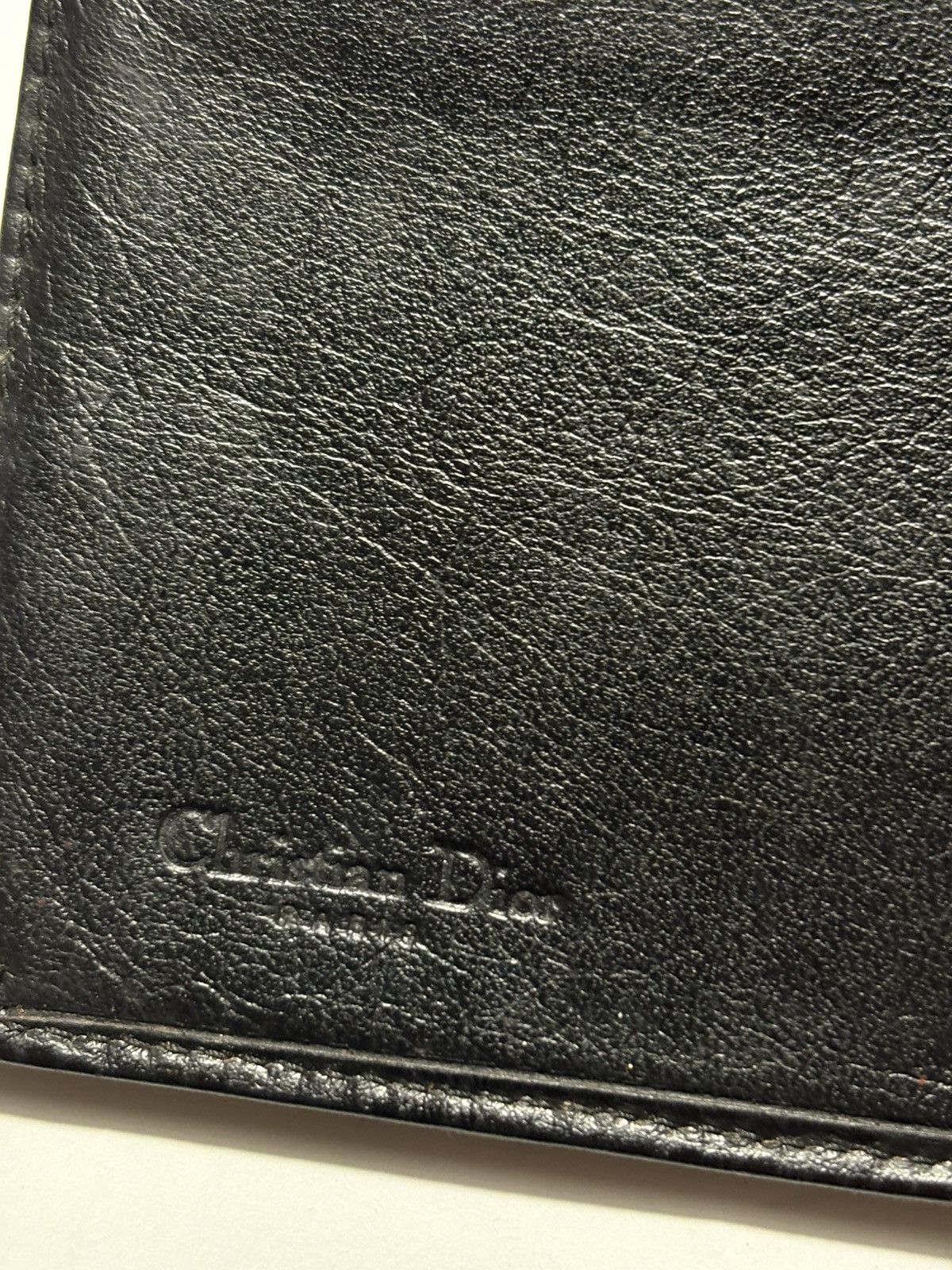 Dior VINTAGE CHRISTIAN DIOR CD LOGO EMBLEM LEATHER LONG WALLET Size ONE SIZE - 6 Thumbnail
