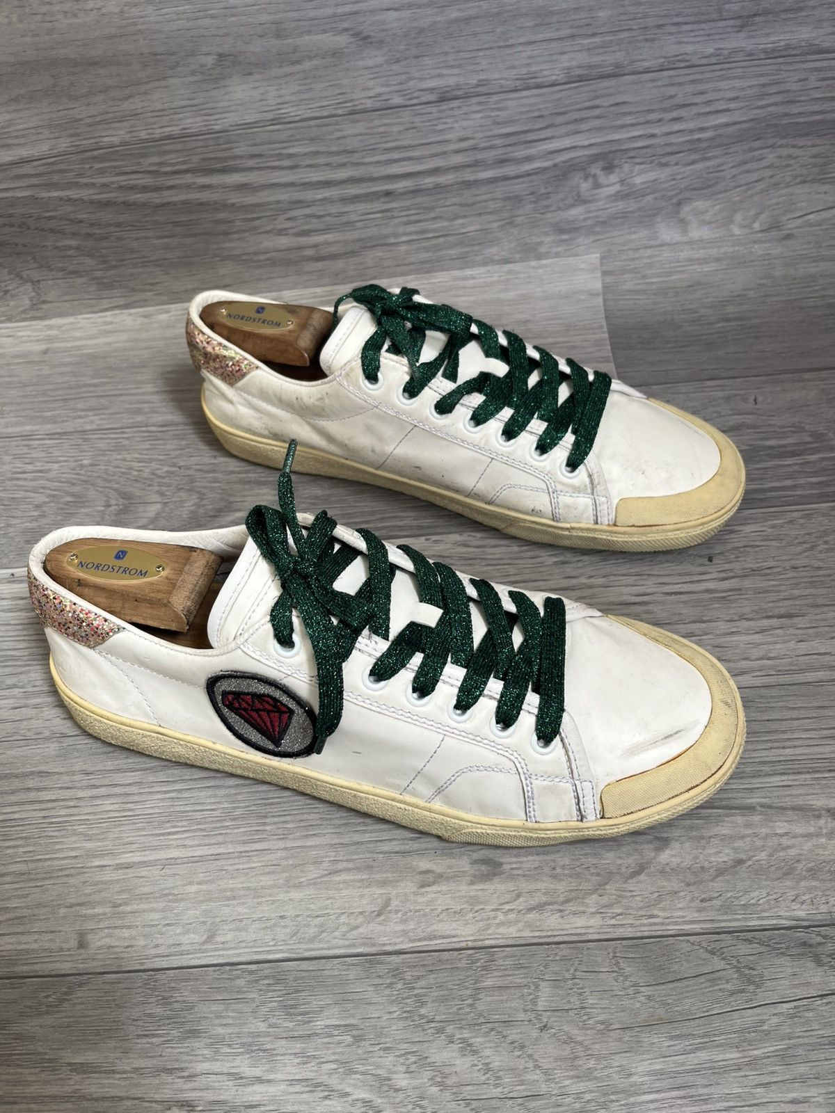 Saint Laurent Paris Saint Laurent court clasic Sl/06 white low glitter sneakers Size US 9 / EU 42 - 8 Thumbnail