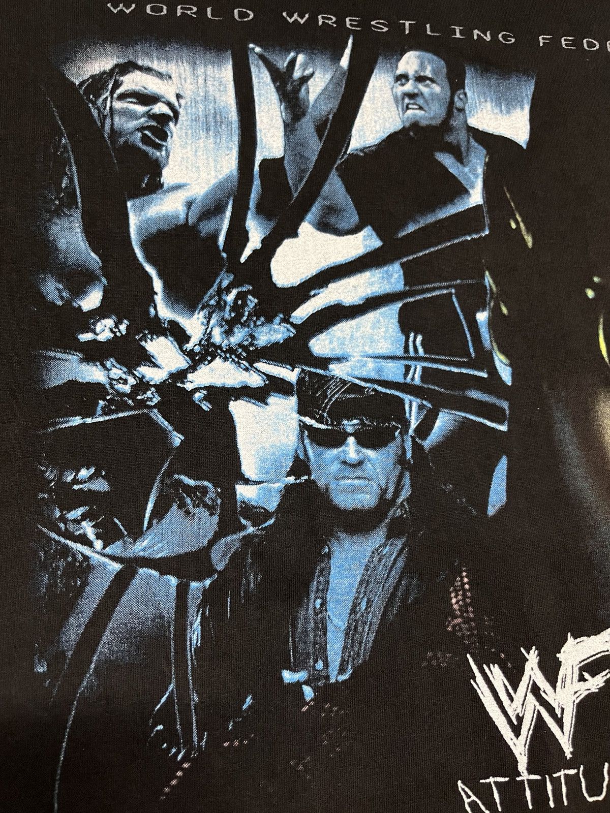 Rap Tees 90s Vintage WWE The Rock Attitude Era Rap Tee T-Shirt Size US L / EU 52-54 / 3 - 4 Thumbnail
