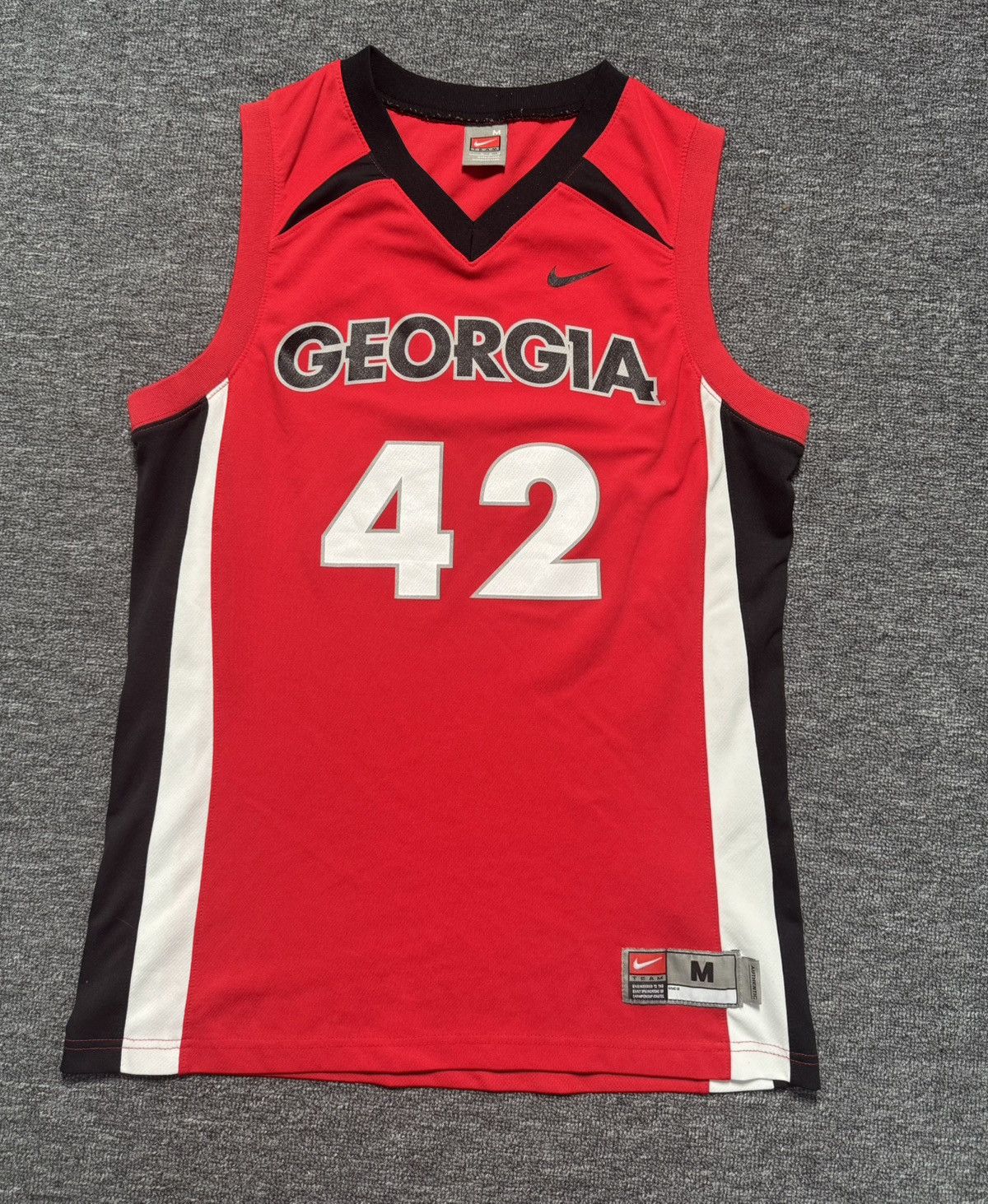 Nike Nike Georgia Bulldogs Jersey Y2K Men's M Red #42 Size US M / EU 48-50 / 2 - 1 Thumbnail
