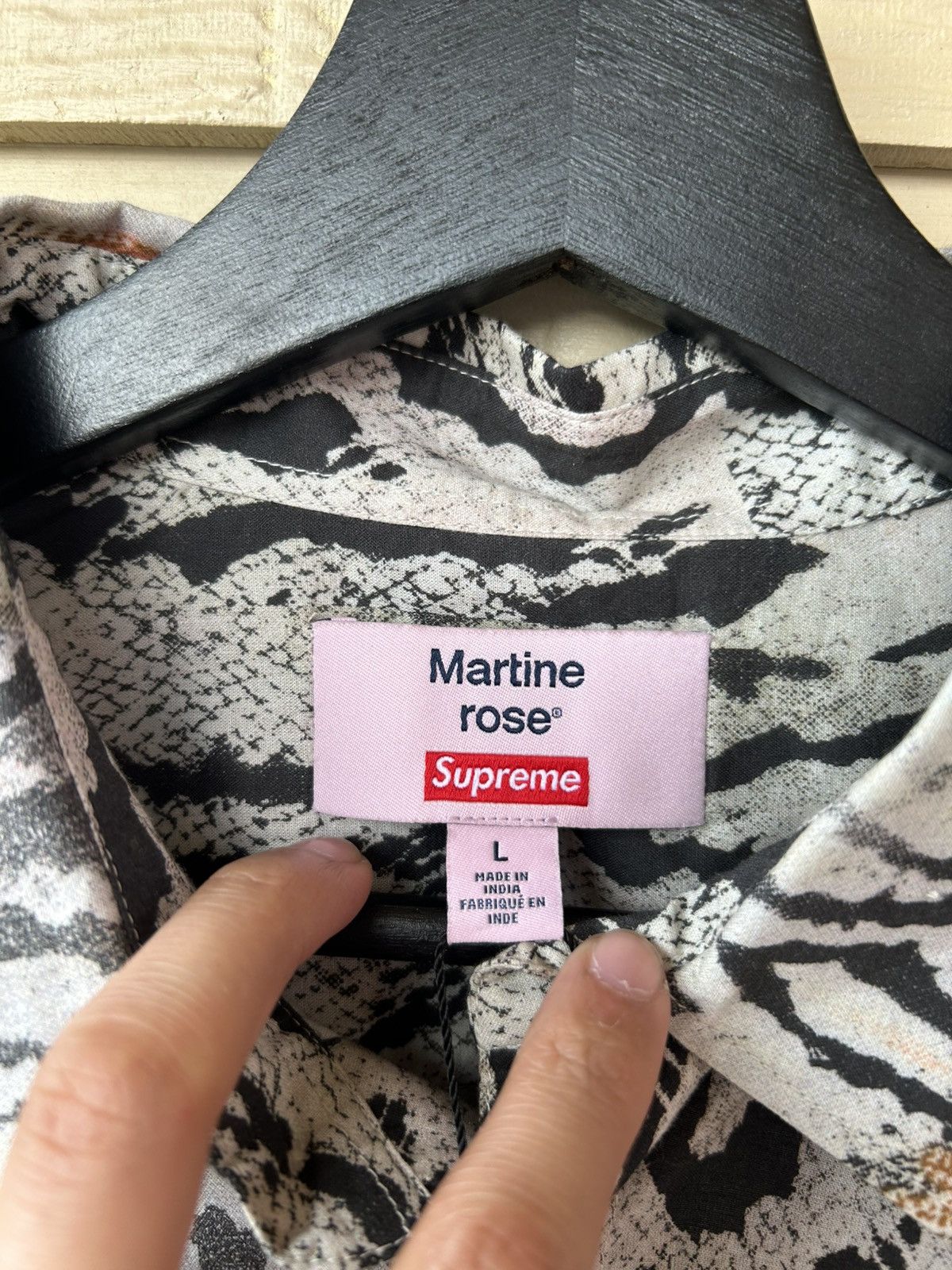 Martine Rose × Supreme NEW MARTINE ROSE SUPREME PATCHWORK BUTTON UP Size US L / EU 52-54 / 3 - 4 Thumbnail