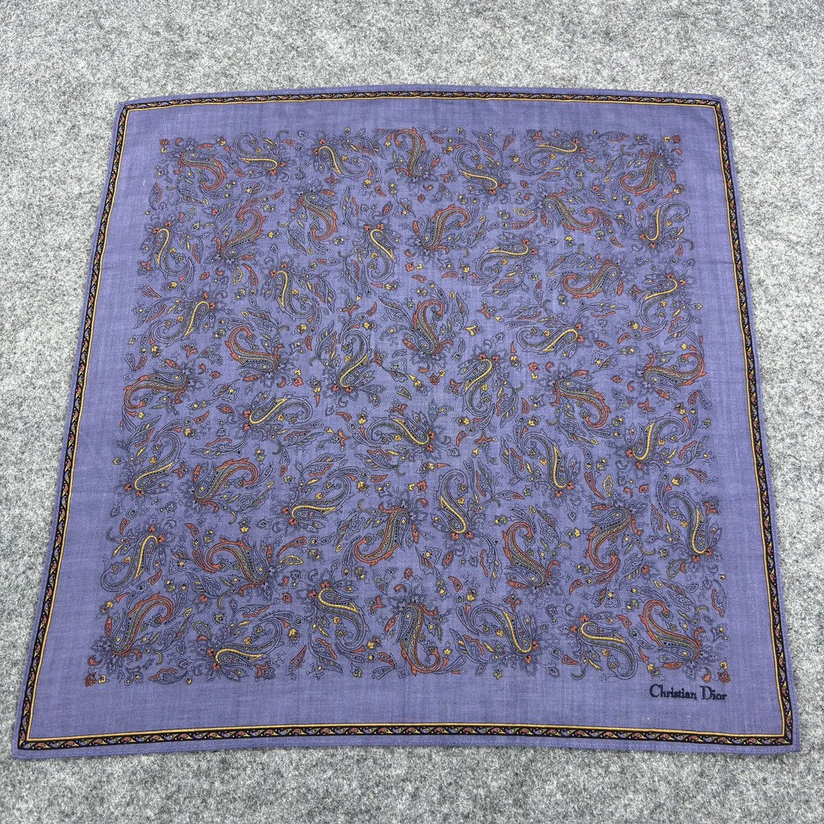 Christian Dior Monsieur × Vintage Handkerchief # E047 # Bandana # Neckerchief Size ONE SIZE - 2 Thumbnail