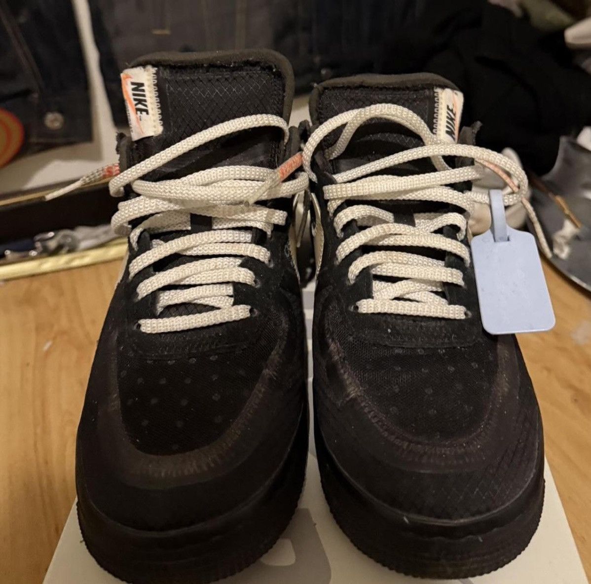Nike × Off-White 2018 Off-White x Air Force 1 Low 'Black' “the ten” Size US 7.5 / EU 40-41 - 3 Thumbnail