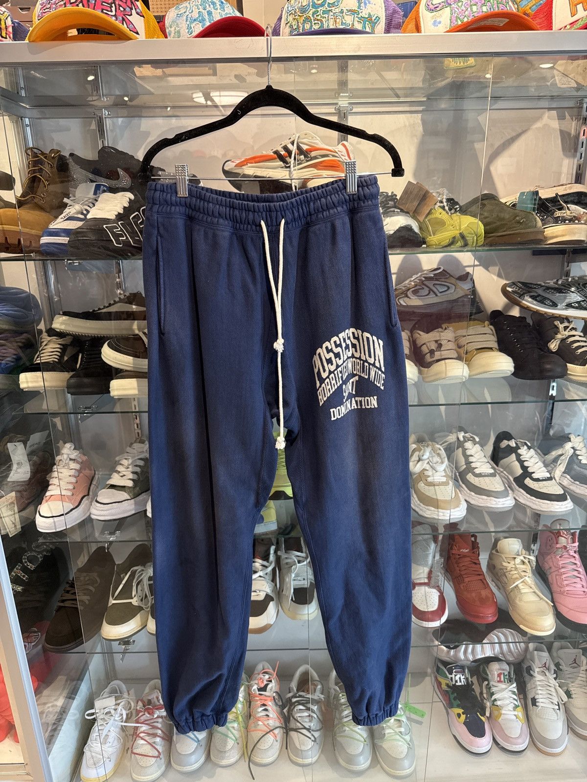 Saint Michael Saint Michael Possession Sweatpants Navy Small Size US 30 / EU 46 - 1 Thumbnail