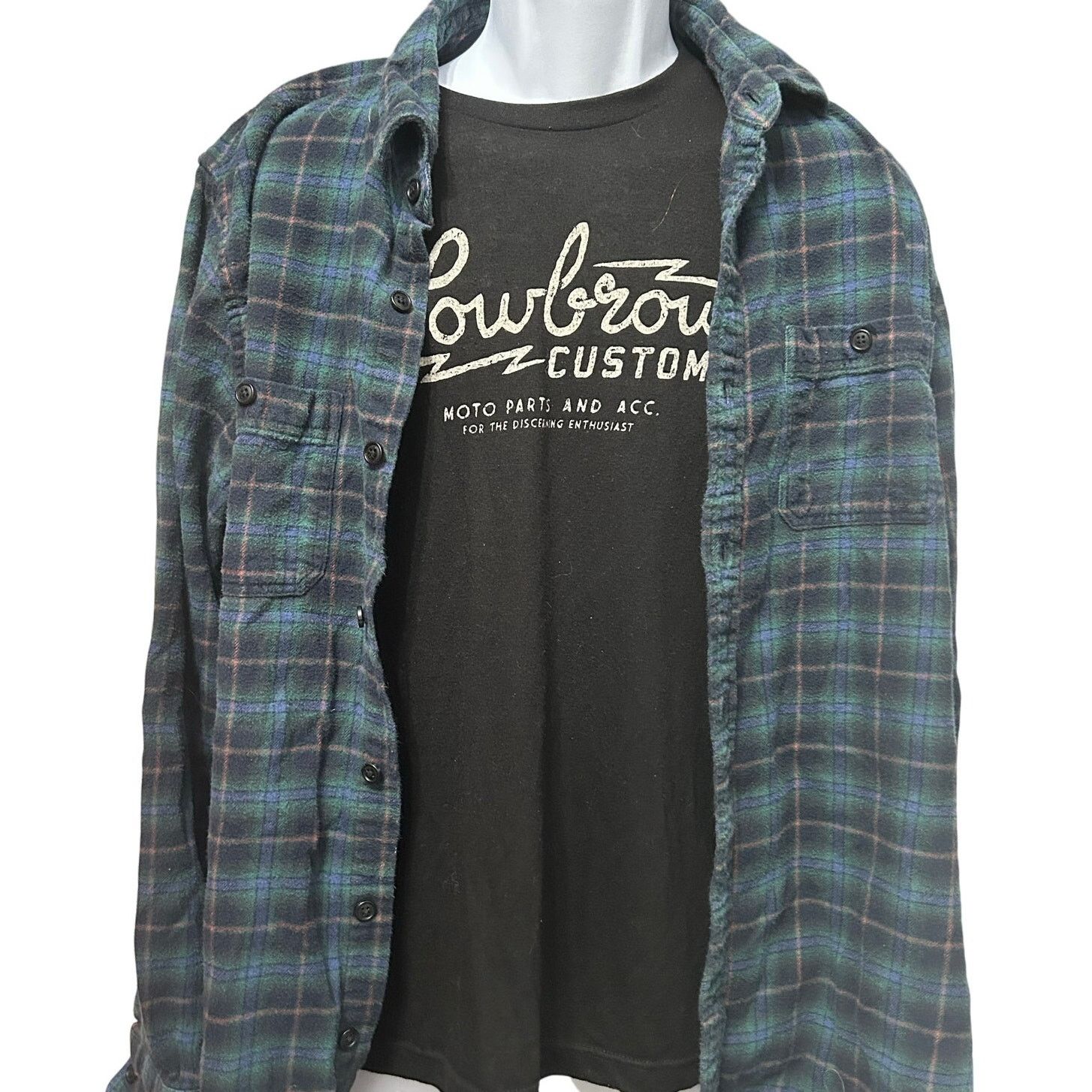 Other Lowbrow Customs Black Moto Graphic T-Shirt (Fits Small) Size US S / EU 44-46 / 1 - 2 Thumbnail