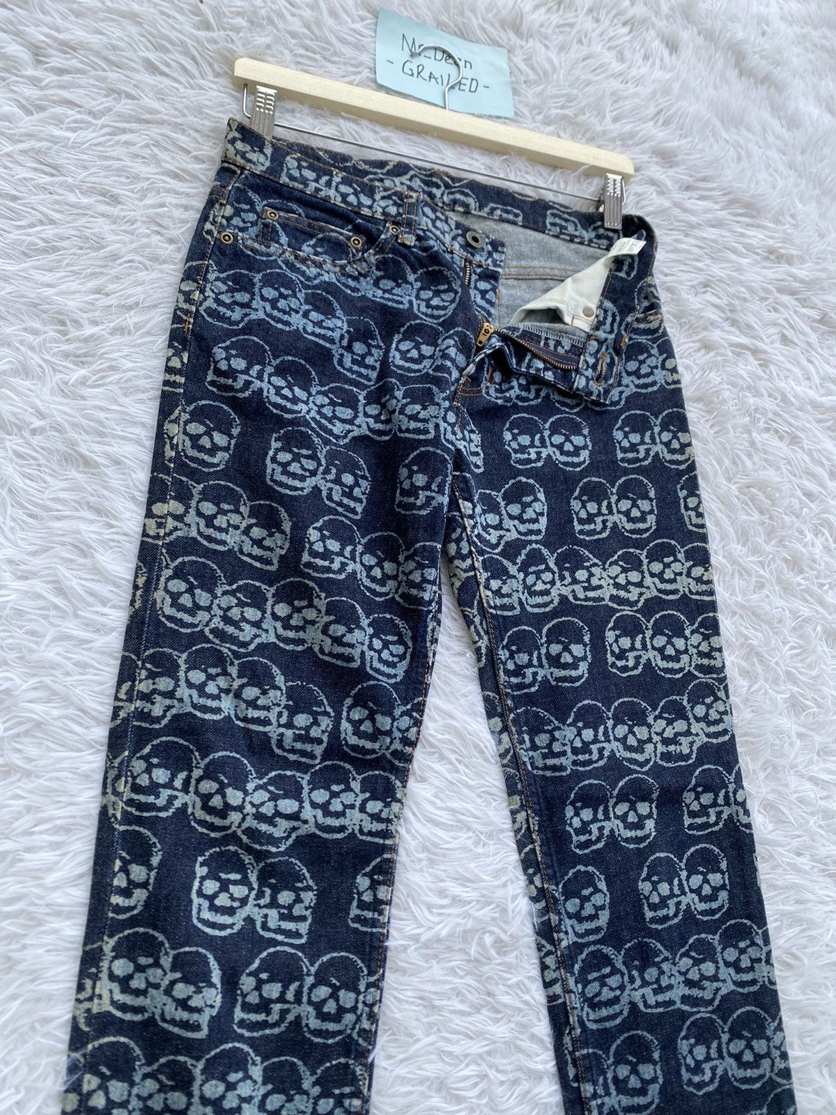 Hysteric Glamour Rare Vintage Hysteric Glamour Skulls All Over Jean/ Denim Size US 29 - 17 Thumbnail