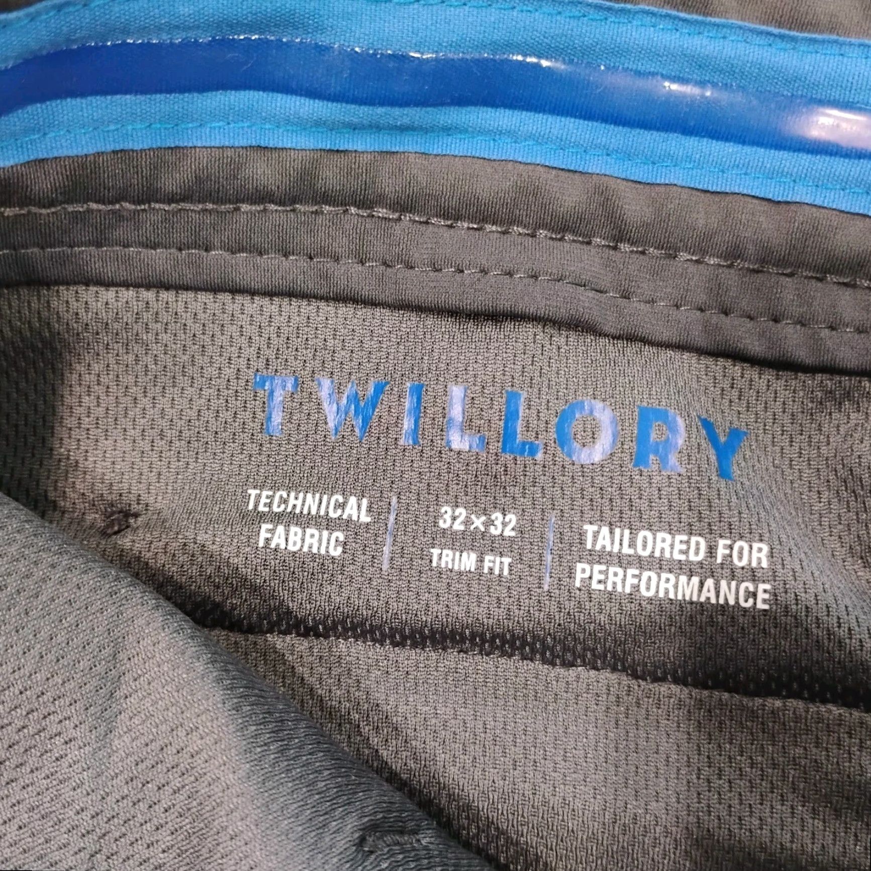 Vintage Twillory Technical Pants - 32x30 Dress Pants, Gray, Polyester, Flat Front, Stretch, Straight Leg, Casual, Men, Regular Fit Size US 32 / EU 48 - 7 Thumbnail
