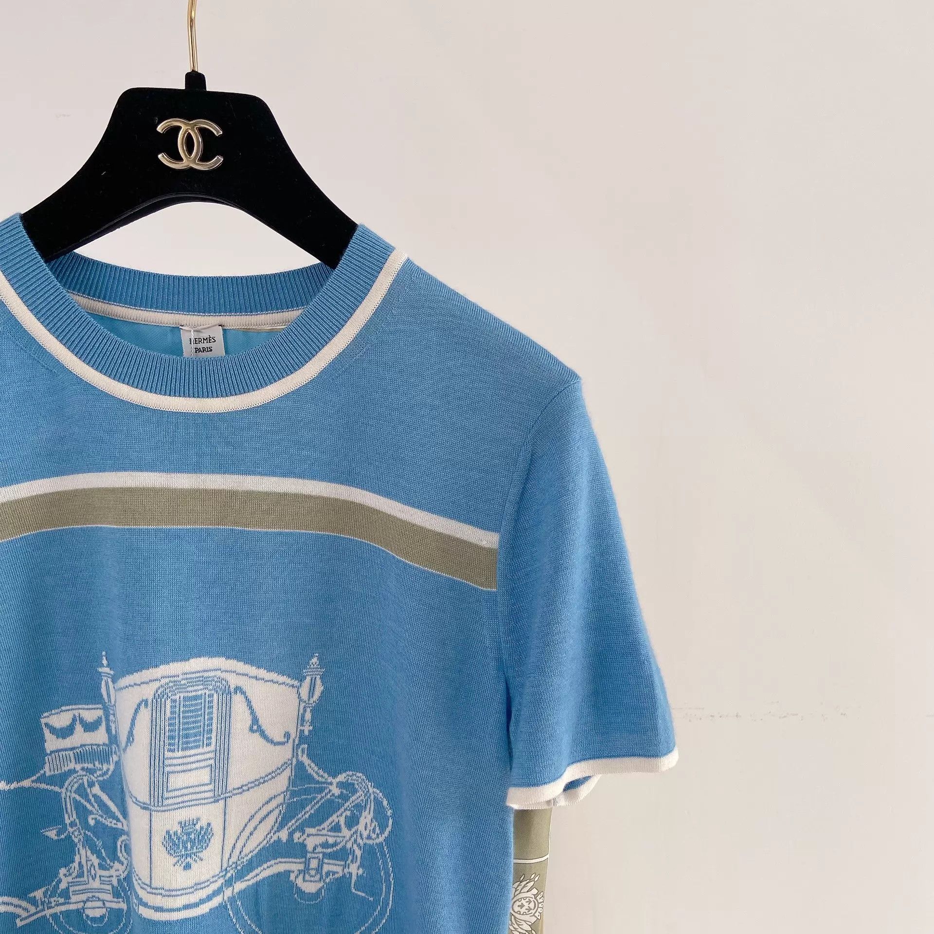 Hermes Hermes silk-knit T-shirt 36 Size XS / US 0-2 / IT 36-38 - 3 Thumbnail